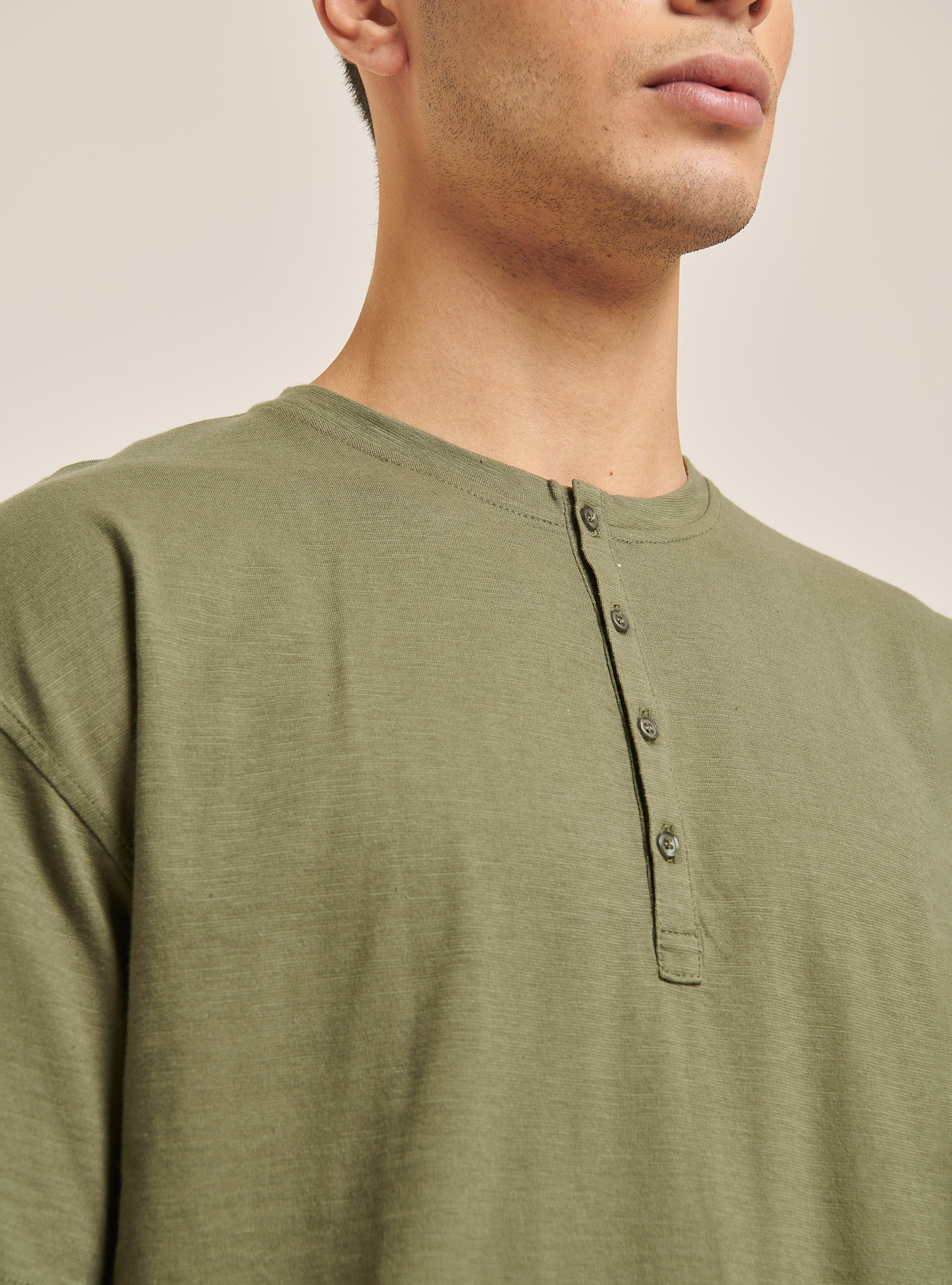 Camiseta serafina con mezcla de lino, CAQUI