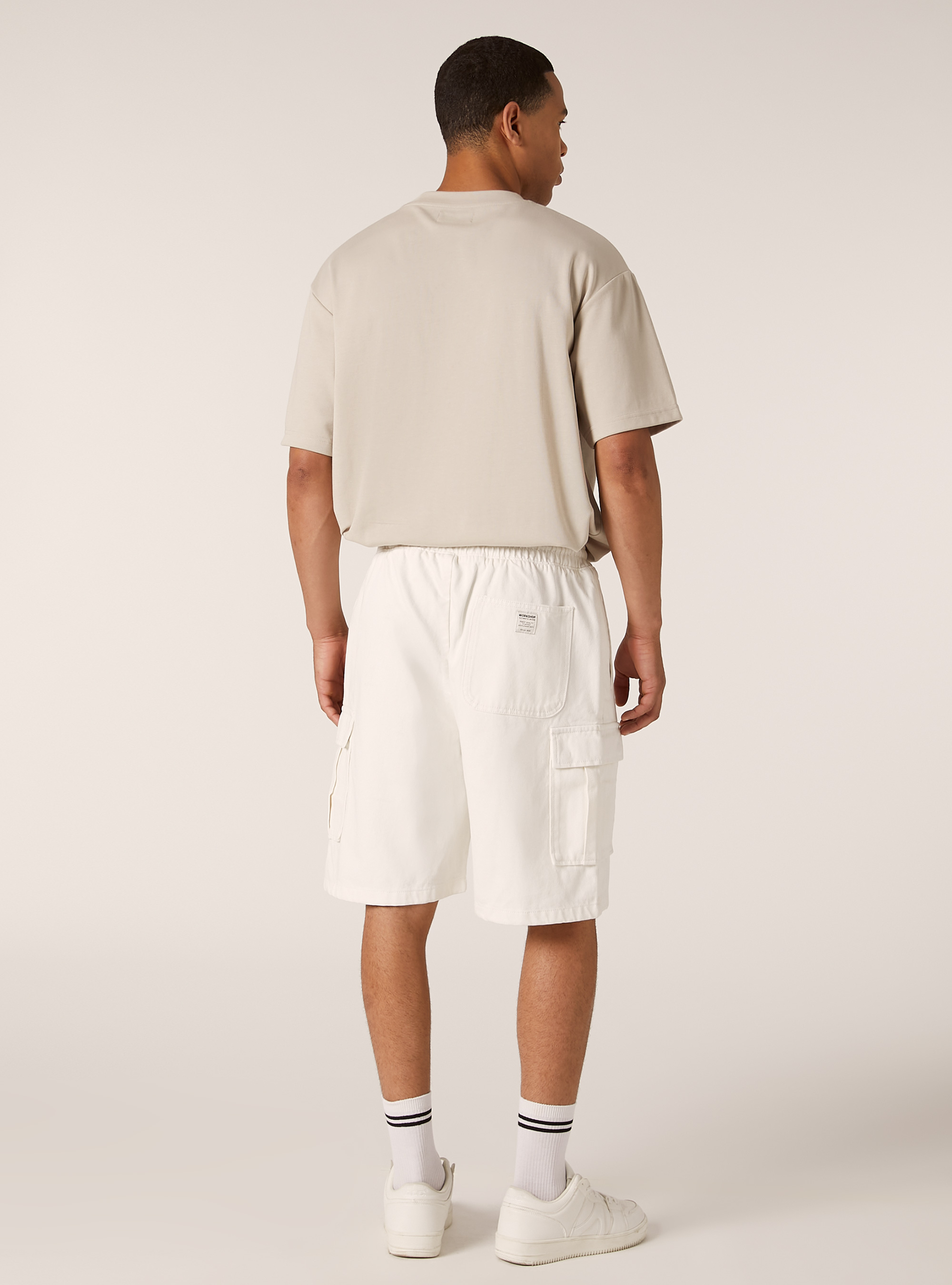 Bermuda cargo en serg&eacute;, WH1 OFF WHITE