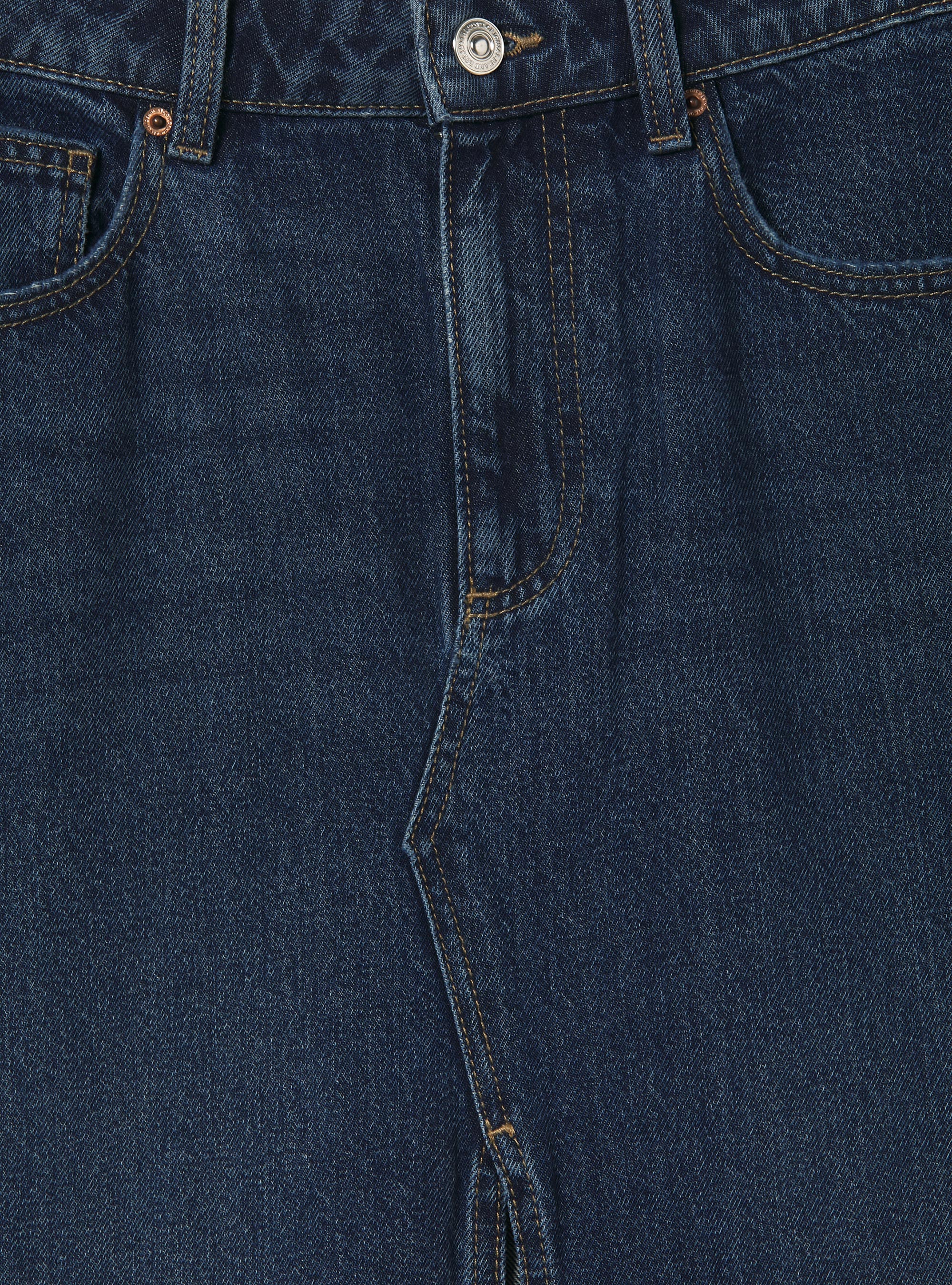 Denim long skirt, D003 MEDIUM BLUE