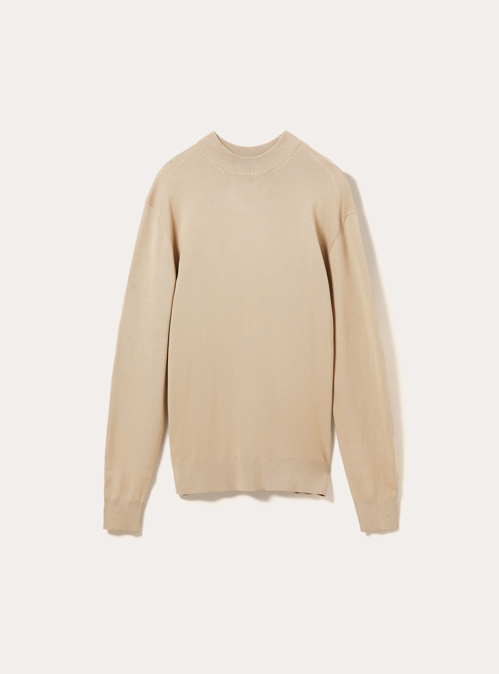 Jersey de cuello medio, BG2 BEIGE MEDIUM