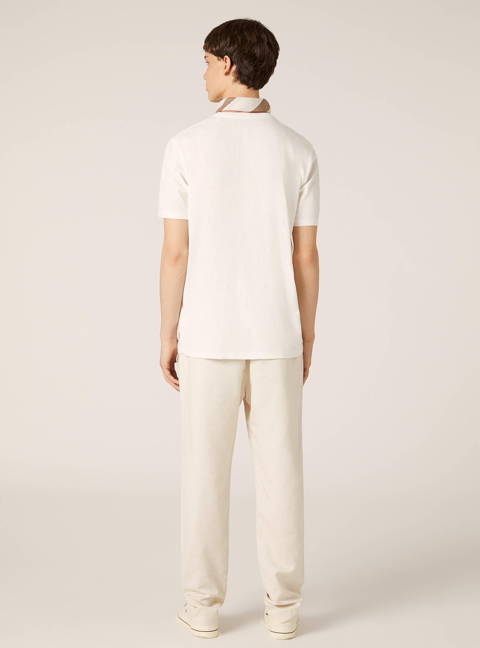 T-shirt en coton serafino, WH1 OFF WHITE