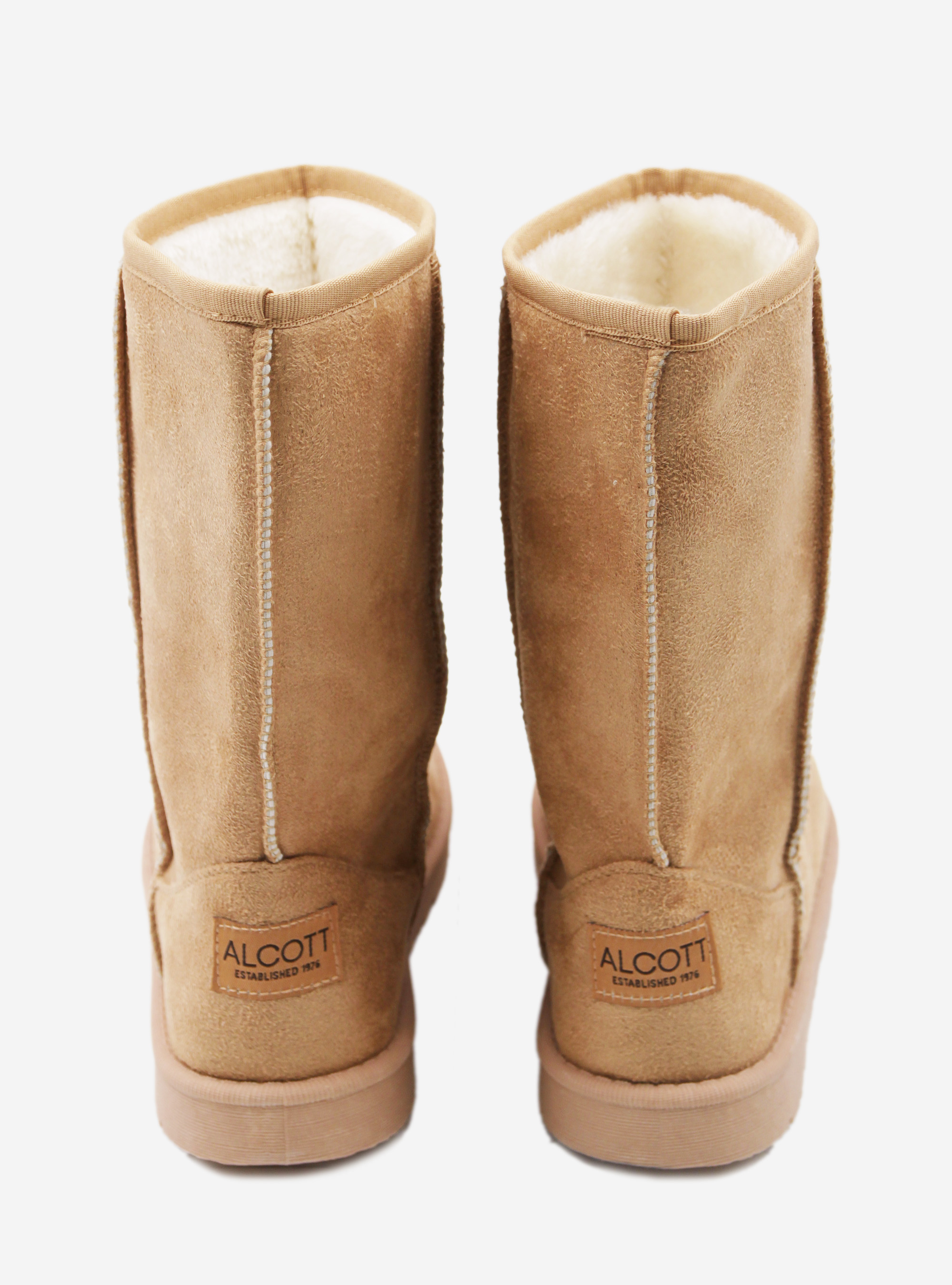 BOOTS WITH FAKE FUR INNER, C581 BEIGE
