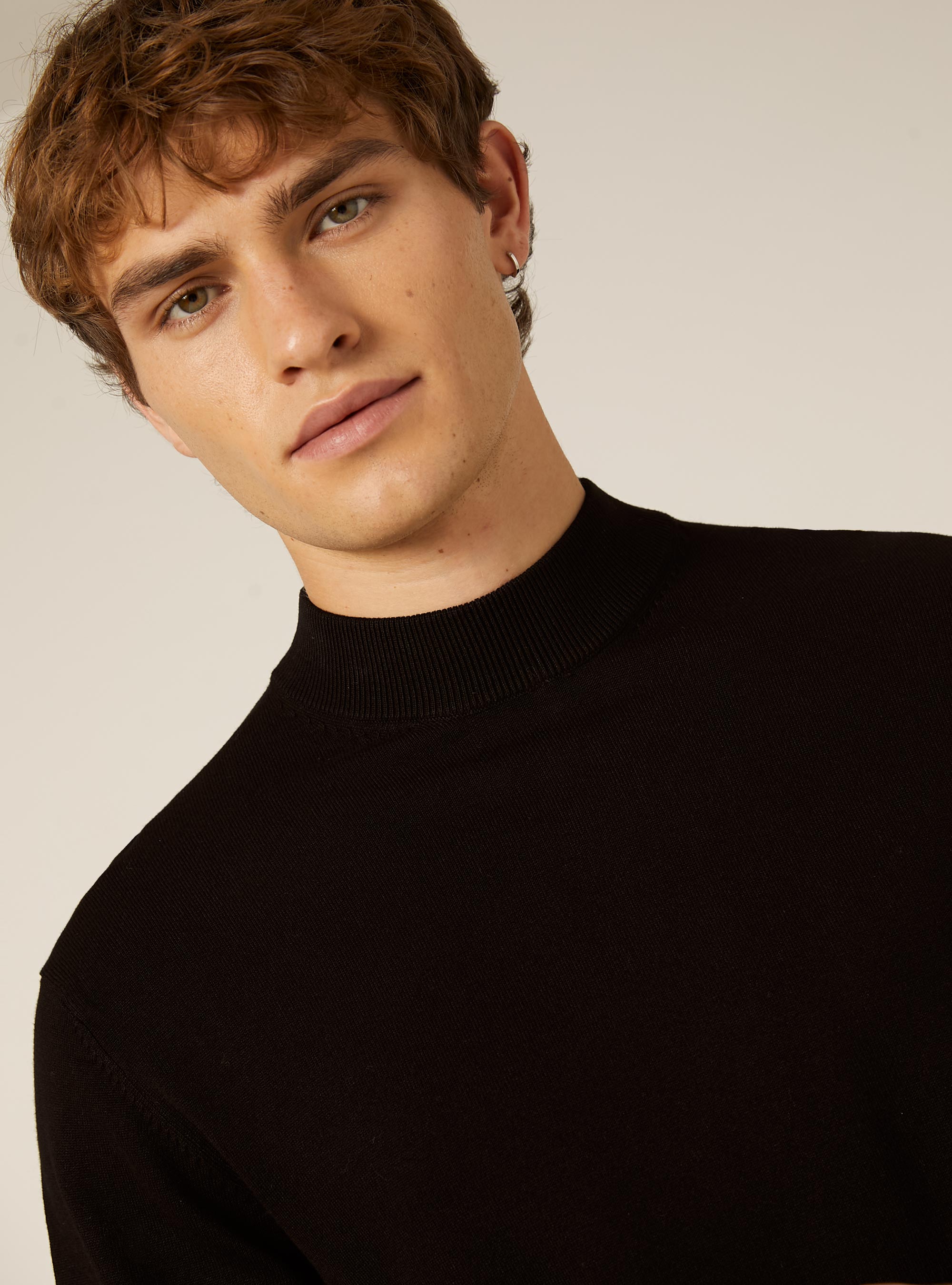 Jersey de cuello medio, BK1 BLACK