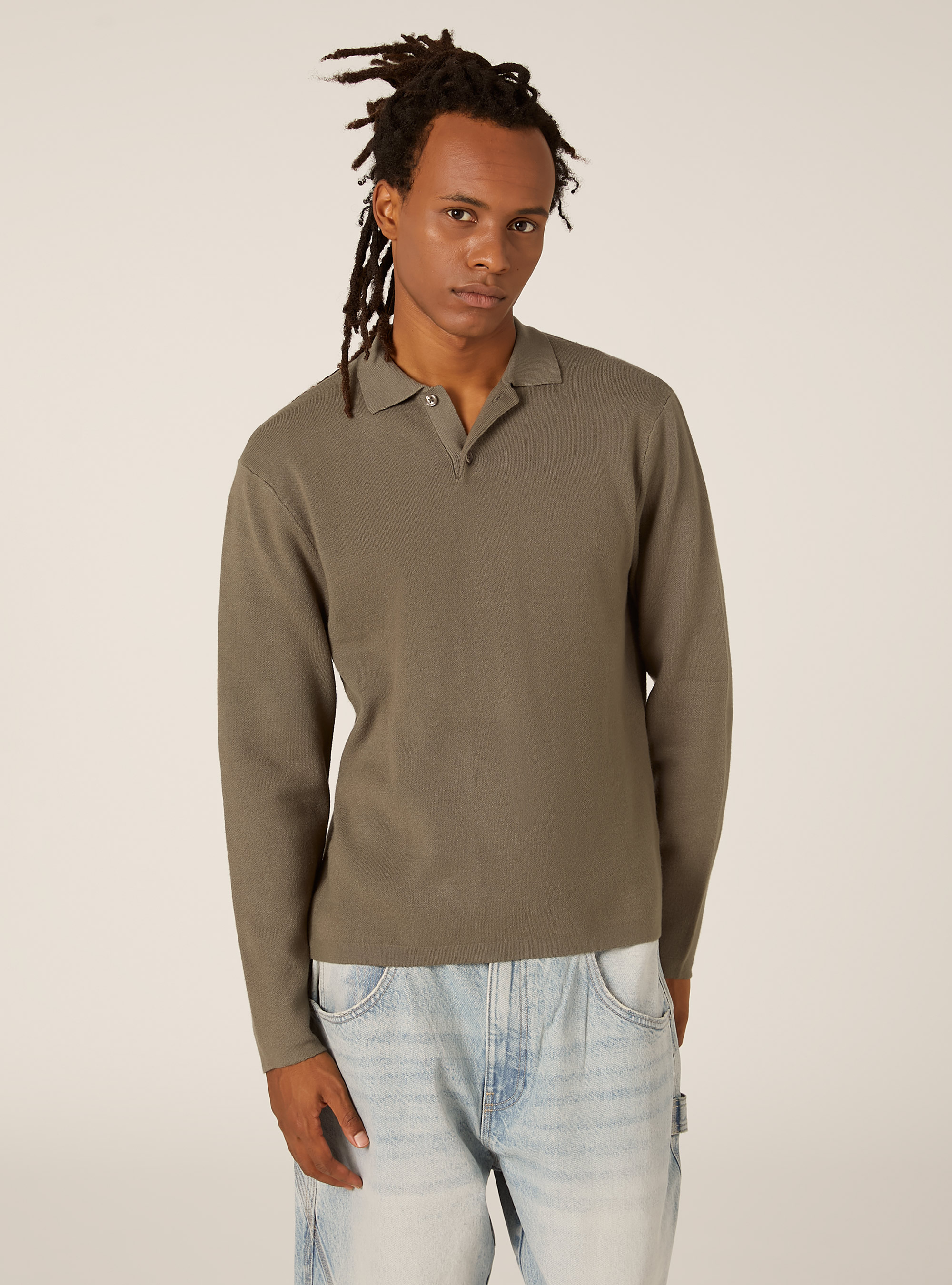 Polo in maglia in misto viscosa, KY2 KAKY MEDIUM