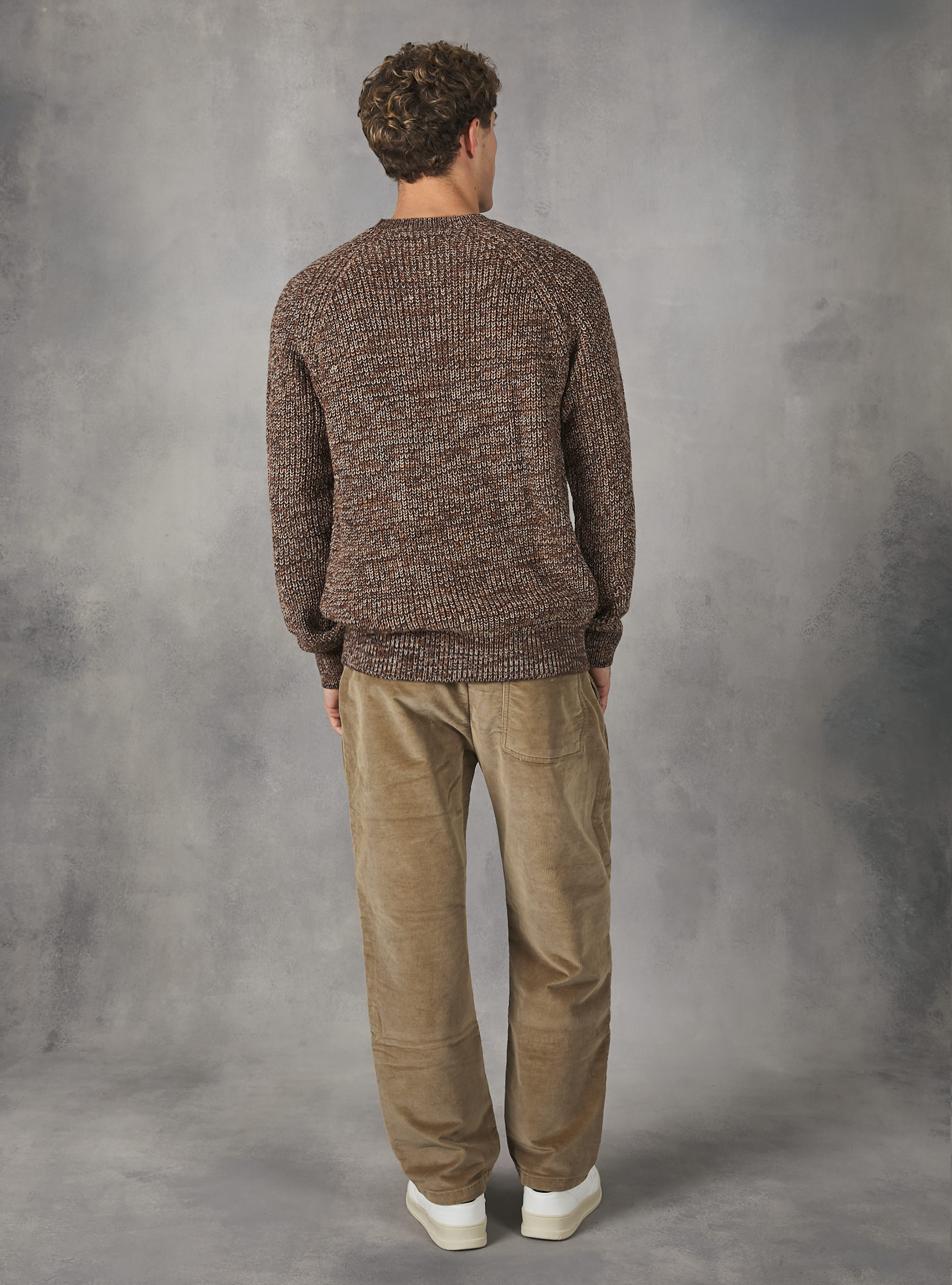 Jersey de cuello redondo de canal&eacute; ingl&eacute;s, TTB1 TWIST TOBACCO DARK