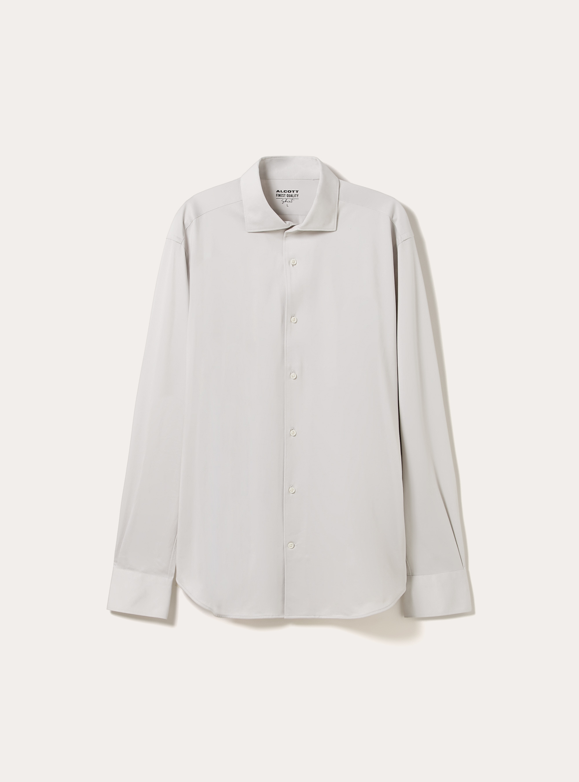 Camicia in jersey in misto cotone, MBG3 BEIGE MEL LIGHT