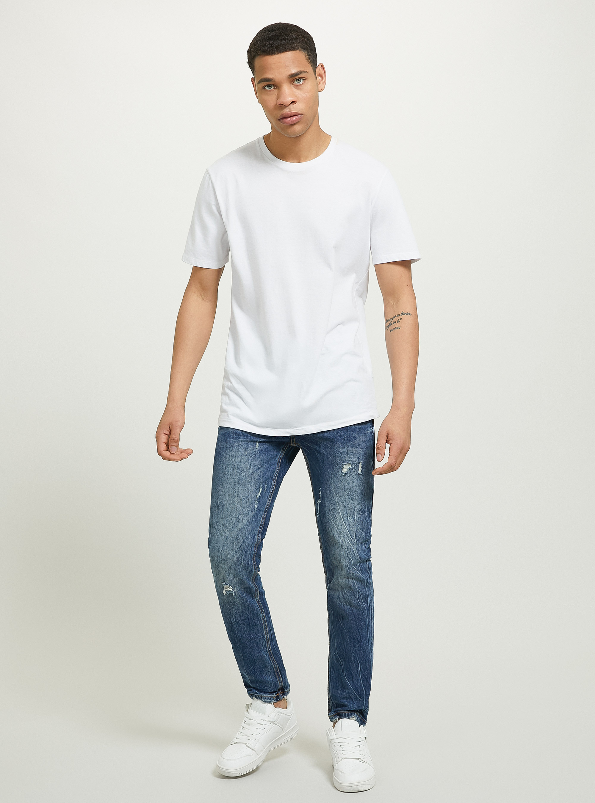 Vaqueros de algodón Slim Fit, D001 DEEP BLUE