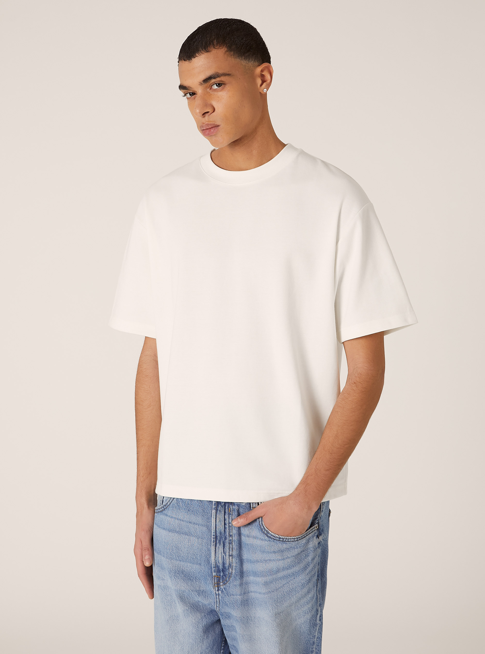 T-Shirt aus AIRes-Jersey, WH1 OFF WHITE