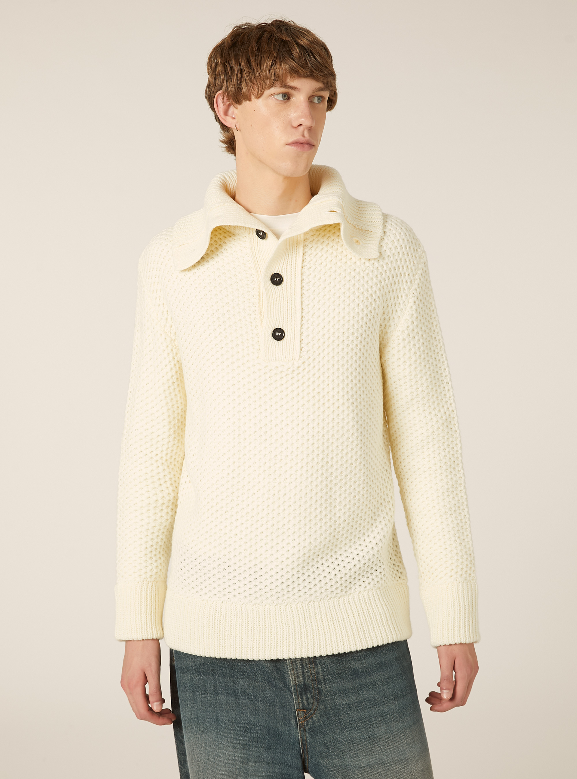 Pullover mit Polokragen, WH2 WHITE