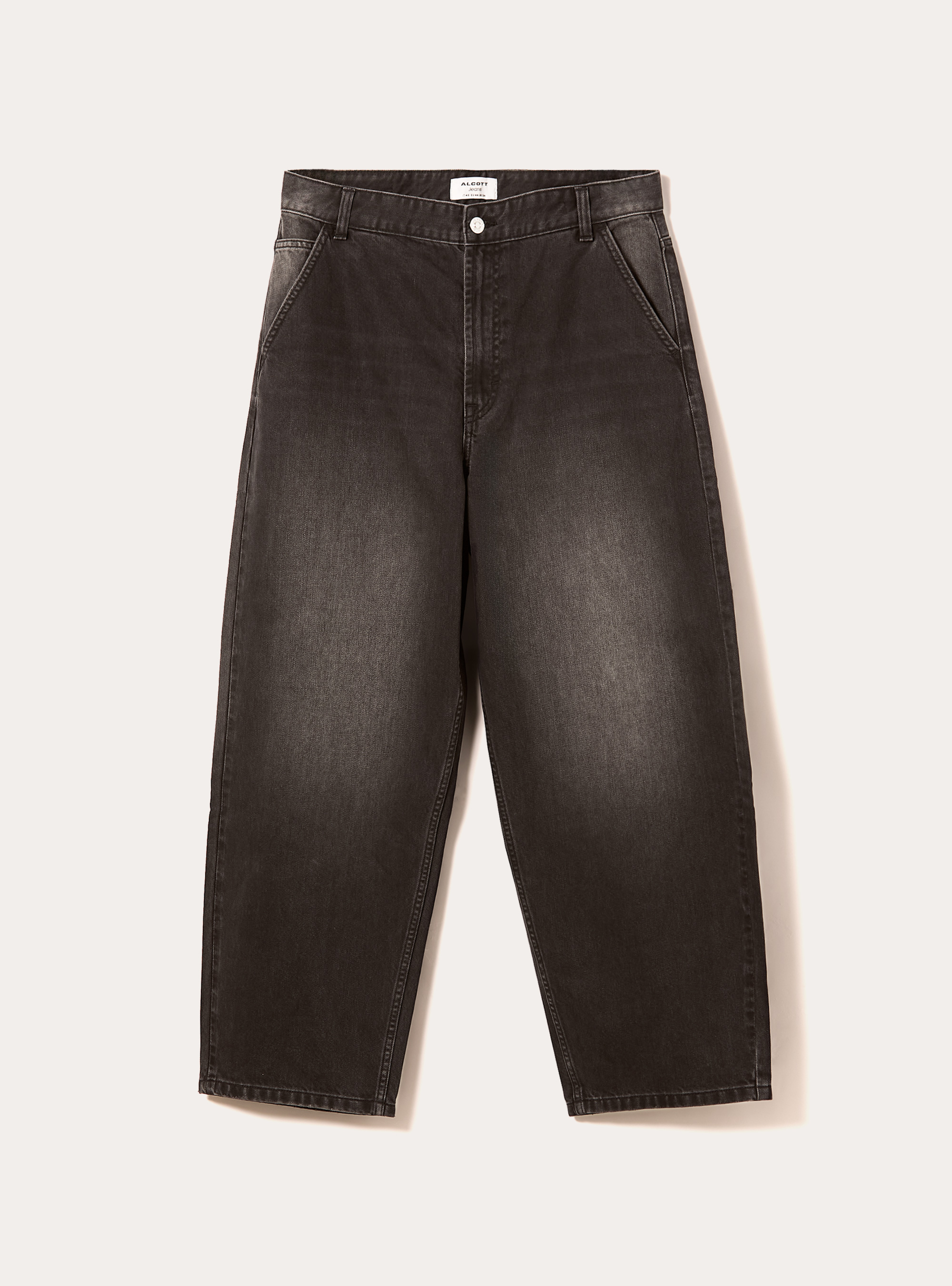 Jeans skater coupe ample, D000 BLACK