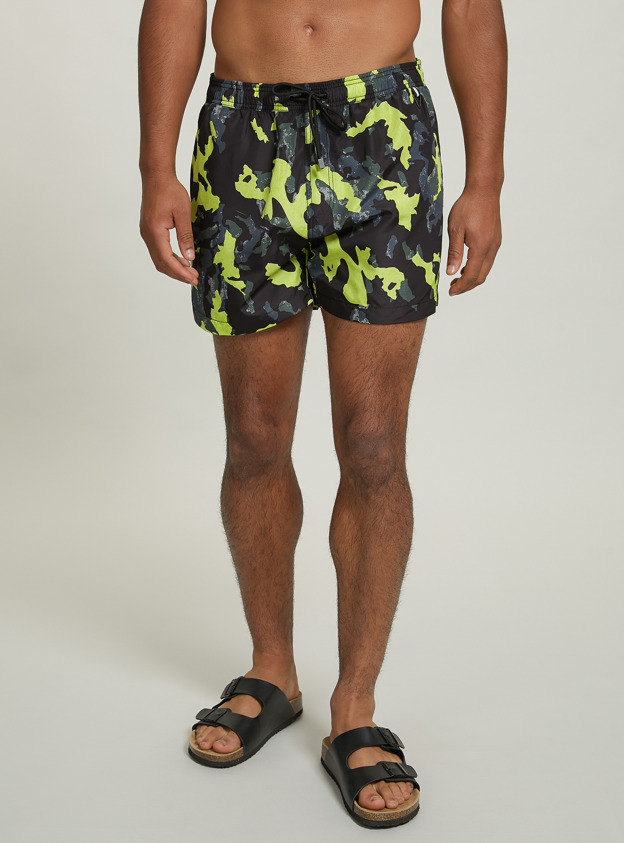 Camouflage print swimsuit, CAMUFLAGE FLUO