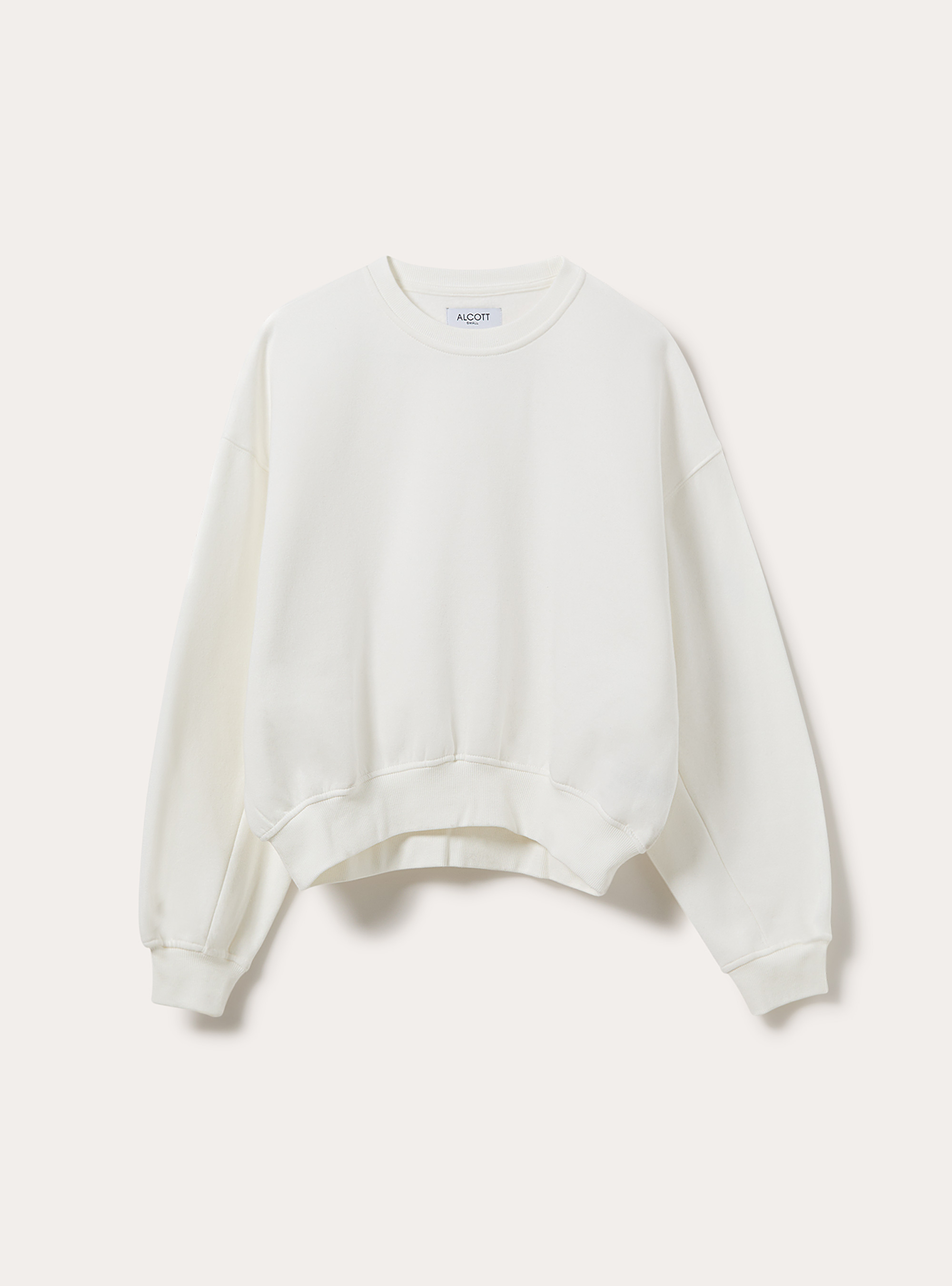 Felpa girocollo, WH1 OFF WHITE