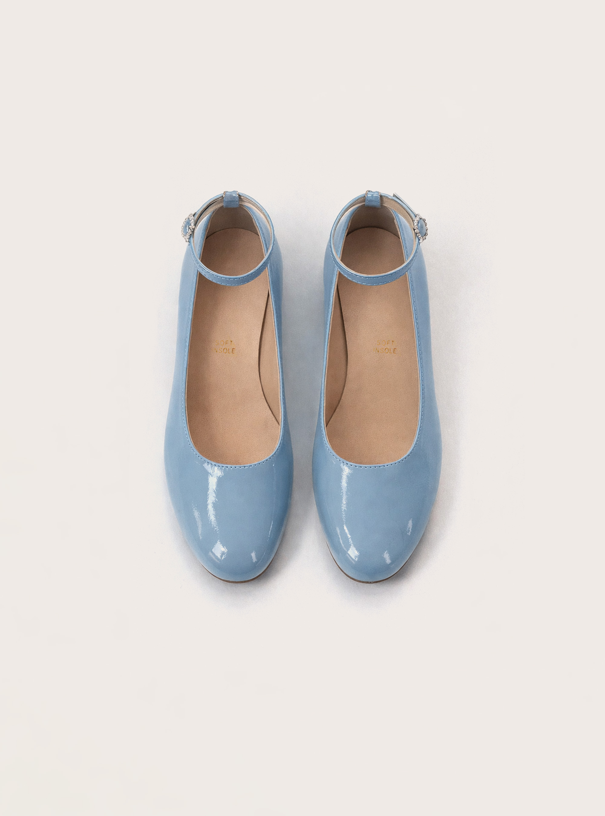 Ballerine con cinturino, AZ2 AZURE MEDIUM