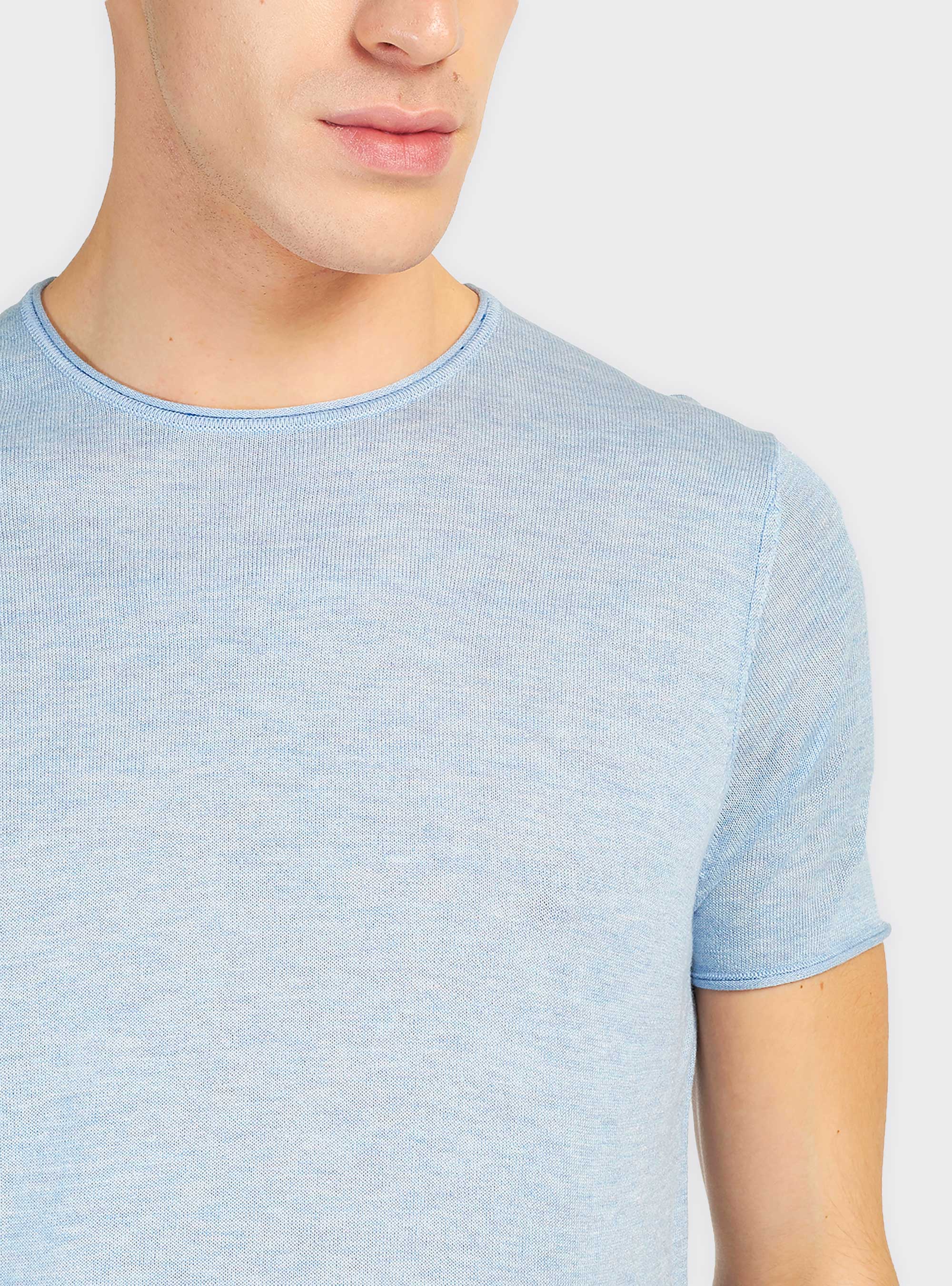 Pull à manches courtes, C2253 AZZURRE