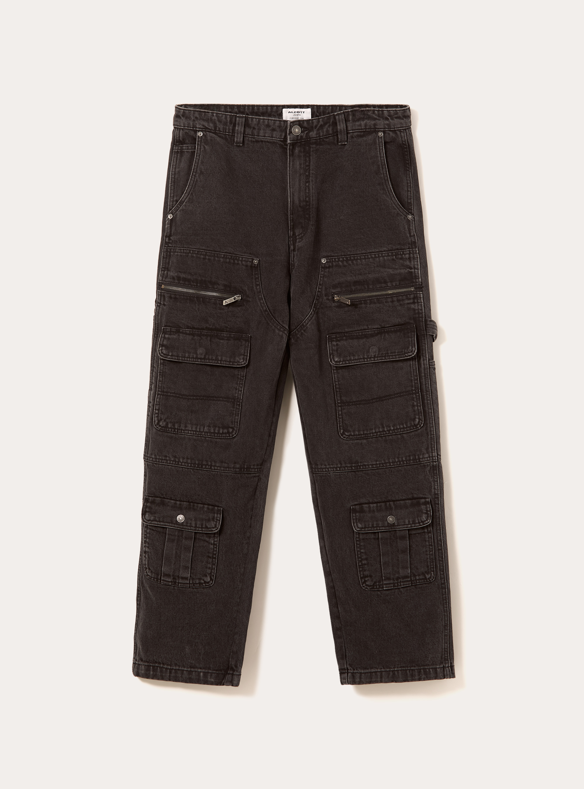 Carpenter cargo jeans, D000 BLACK