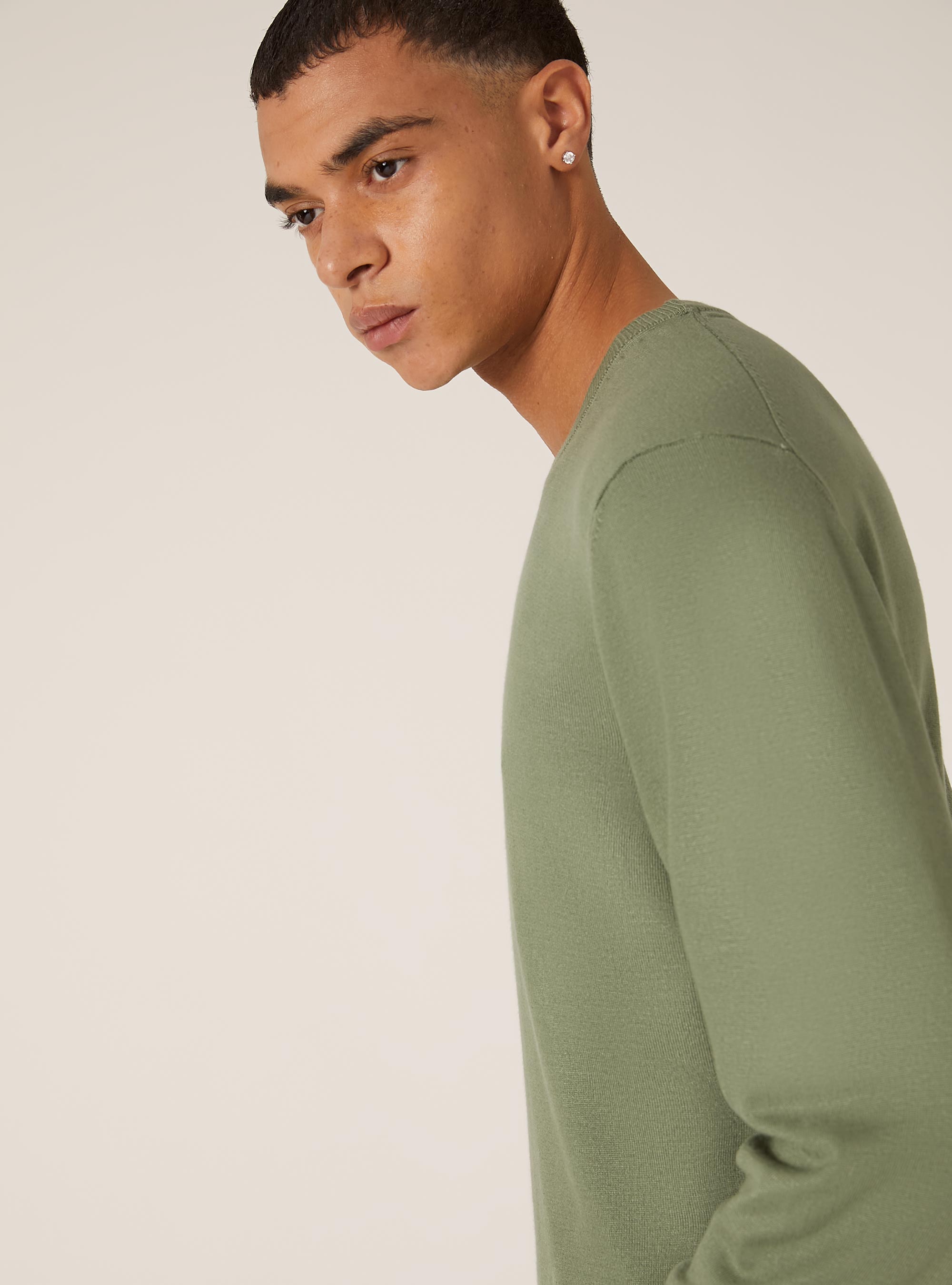 Pull &agrave; col ras du cou en viscose durable Ecovero, KY3 KAKY LIGHT