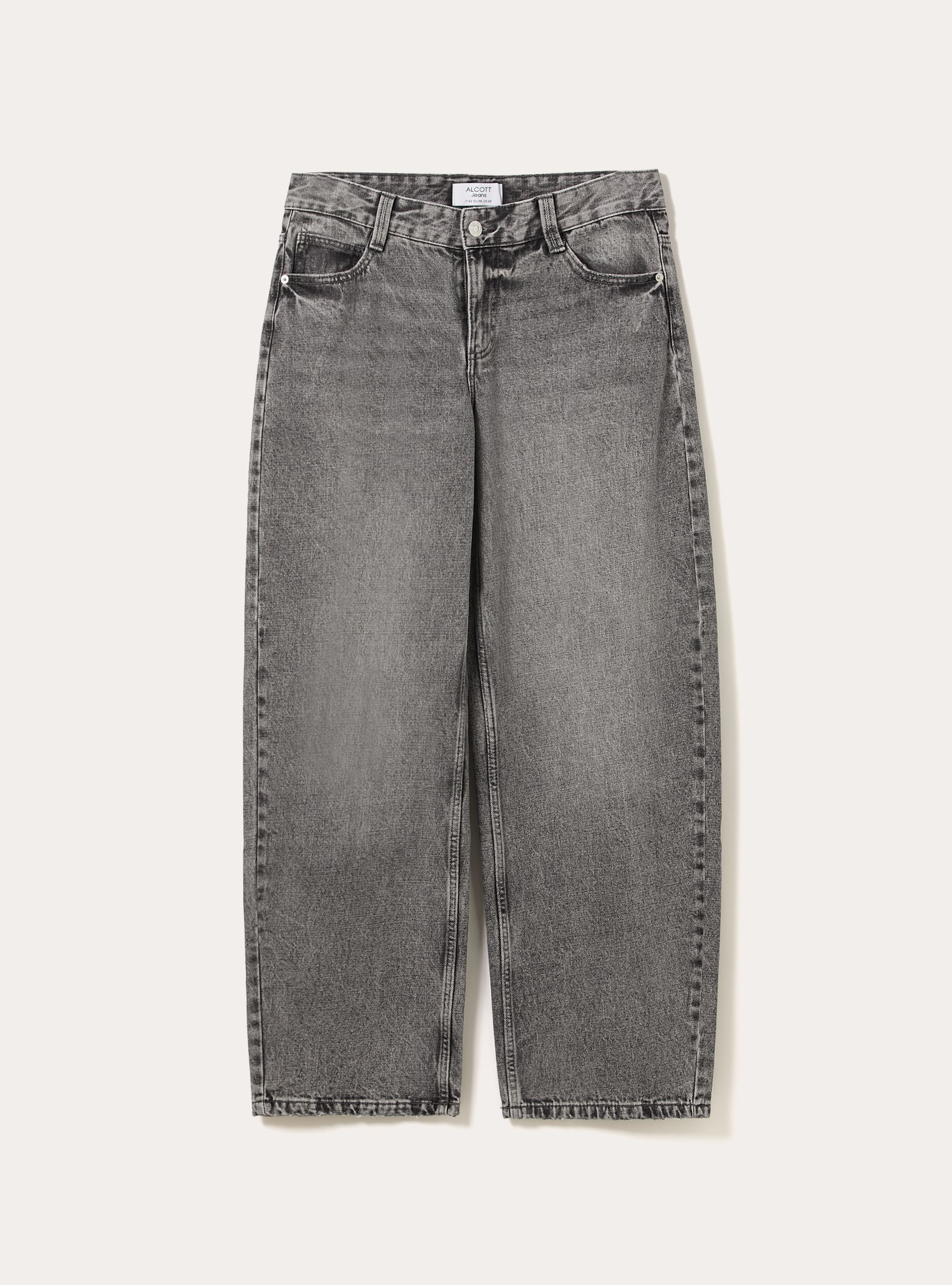 Jeans baggy barrel, D00G GREY