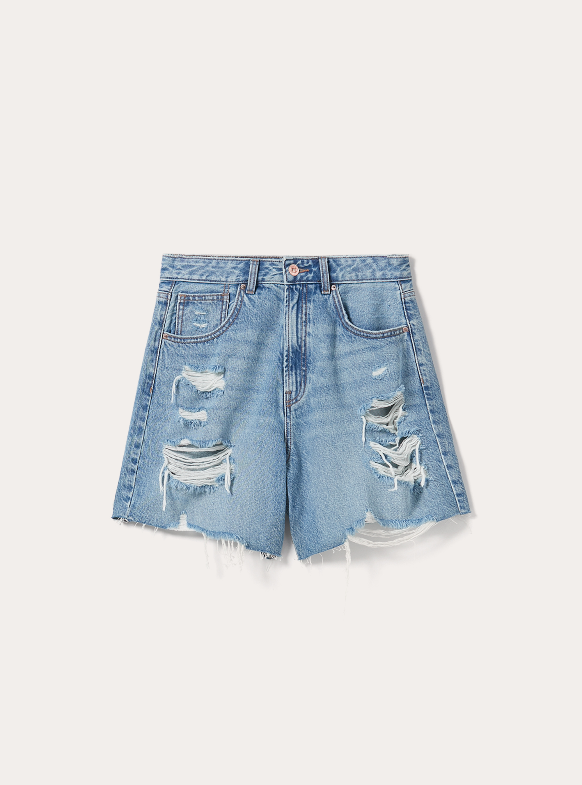 Regular Fit Bermuda Shorts, D003 MEDIUM BLUE