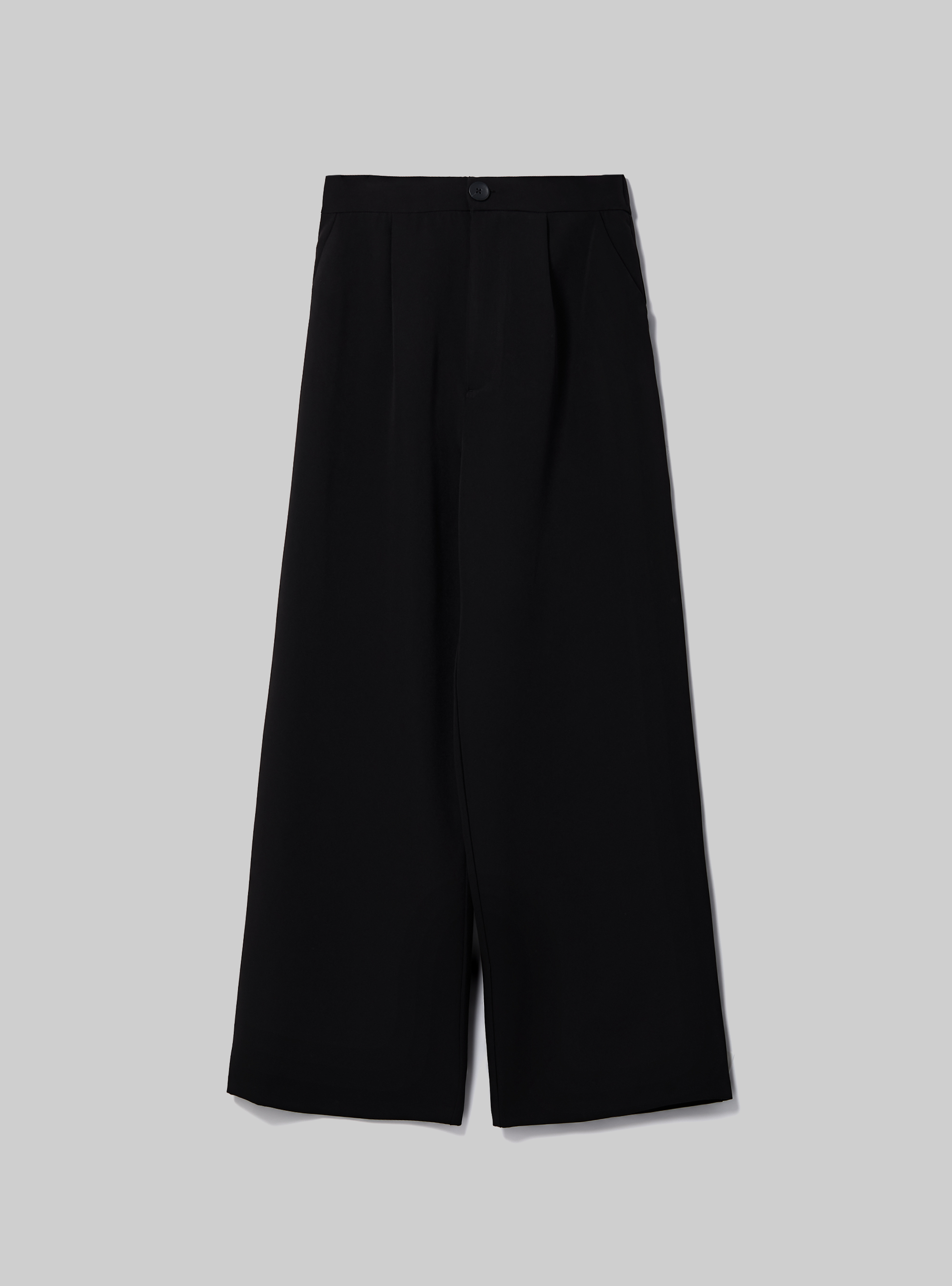 Pantalón ancho con pliegues, BK1 BLACK