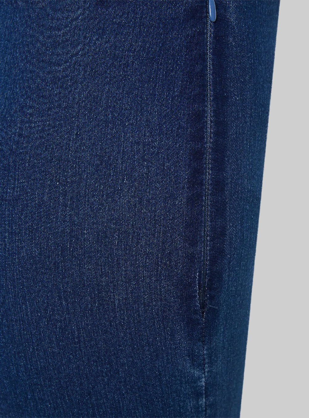 Mono largo de una pieza en denim elástico, D003 MEDIUM BLUE