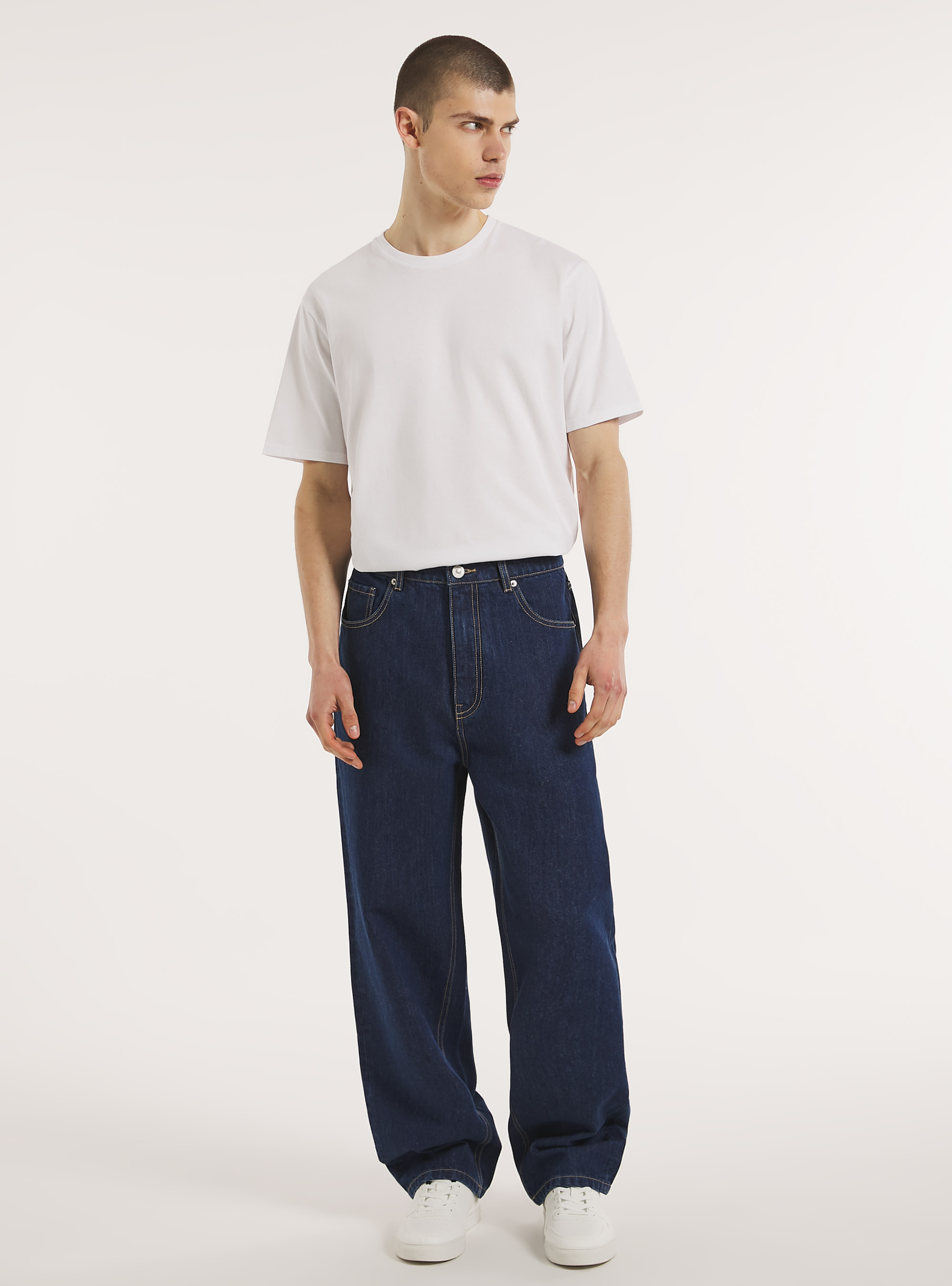 Baggy fit jeans, D001 DEEP BLUE