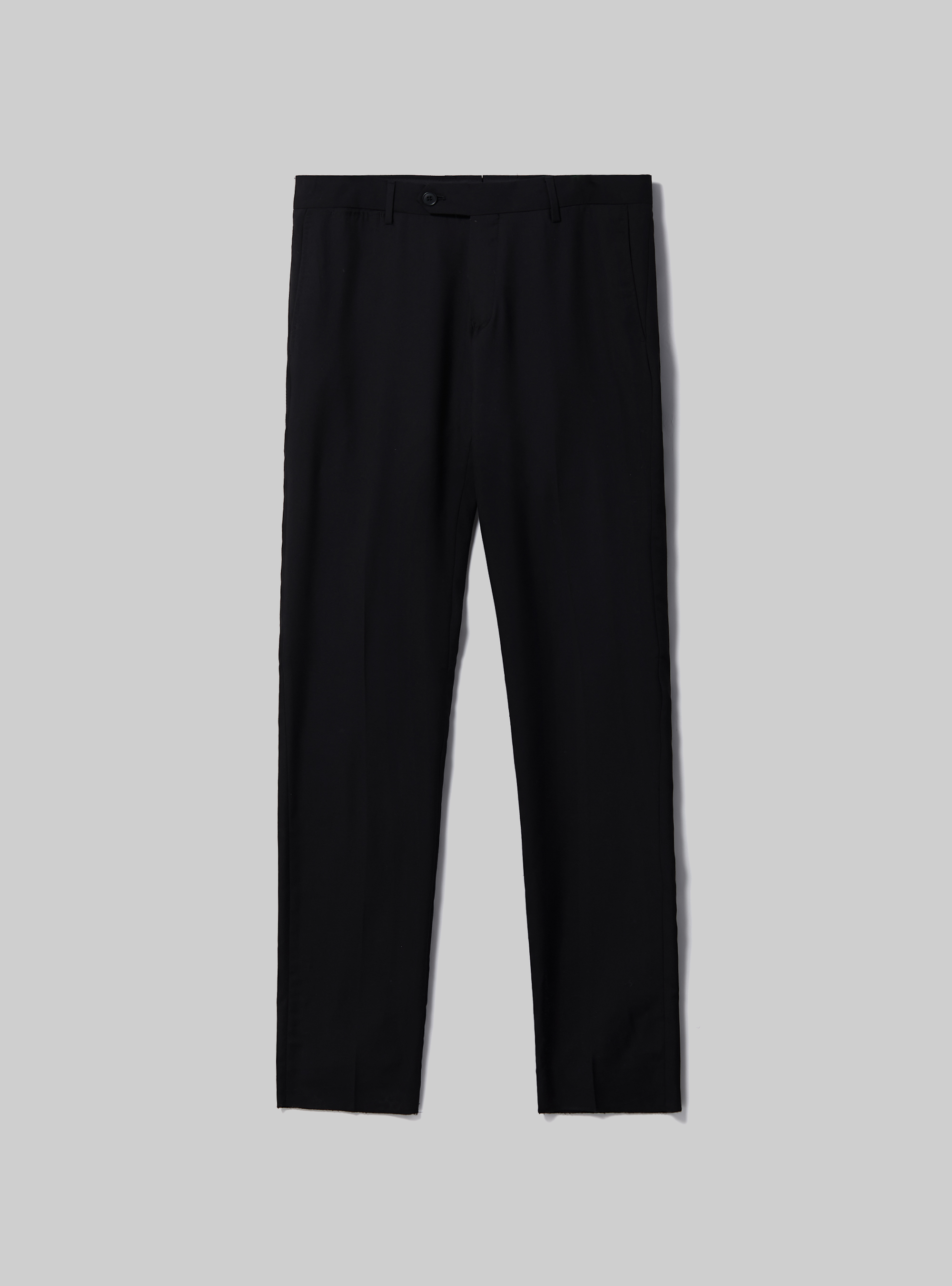 Plain-coloured trousers for suit, BK1 BLACK