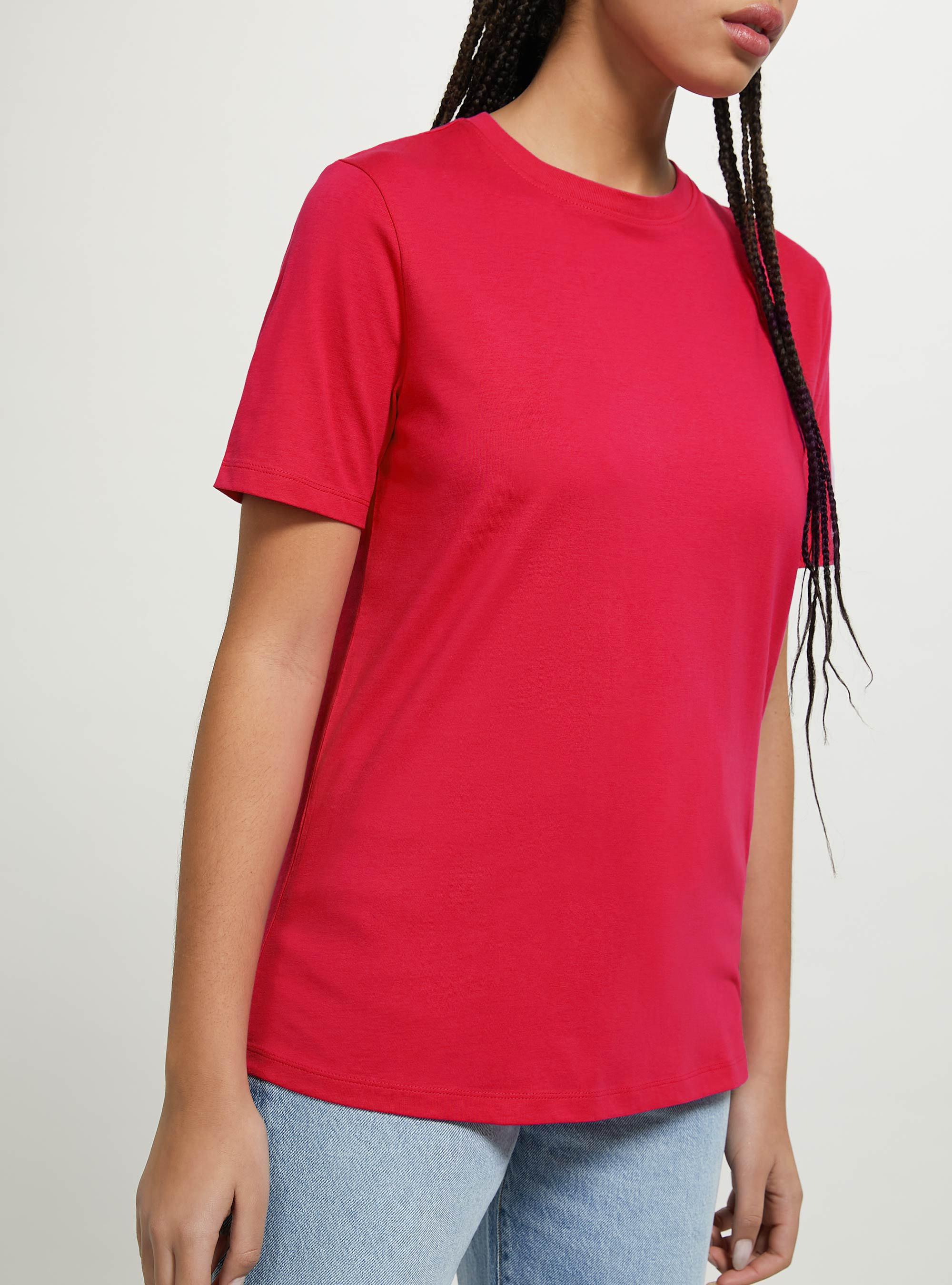 Crew-neck cotton T-shirt, RD2 RED MEDIUM