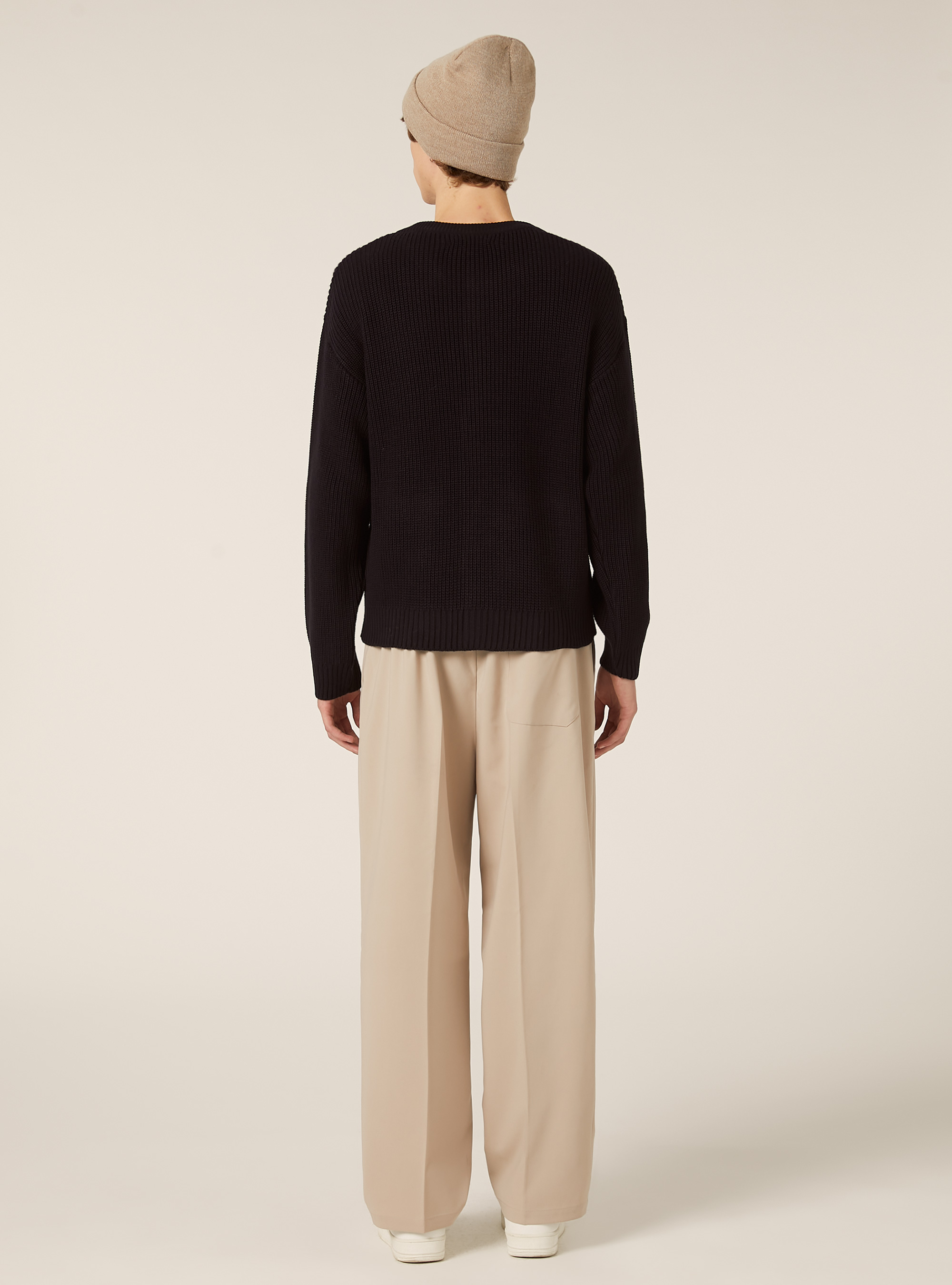 Boxy fit knit cardigan, NA1 NAVY DARK