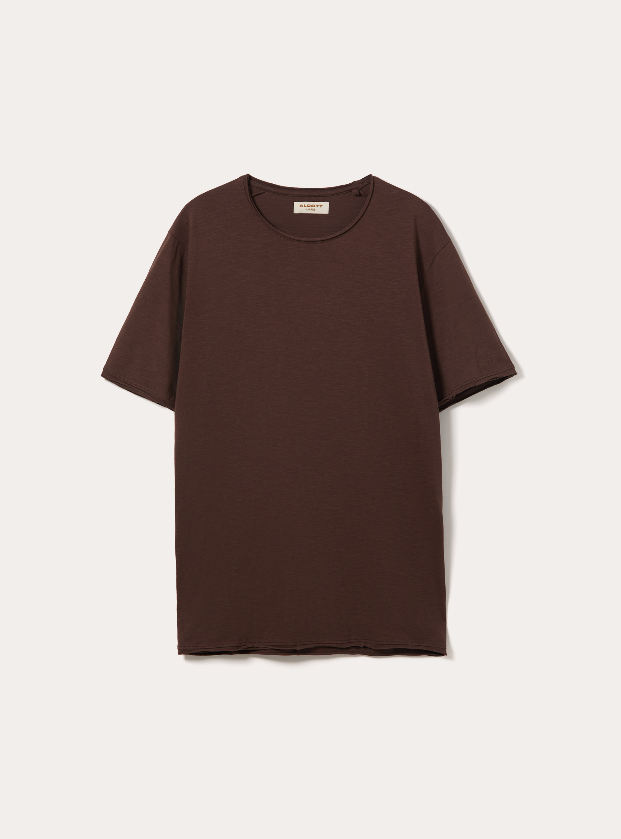 T-shirt slub tinta unita, BR2 BROWN MEDIUM
