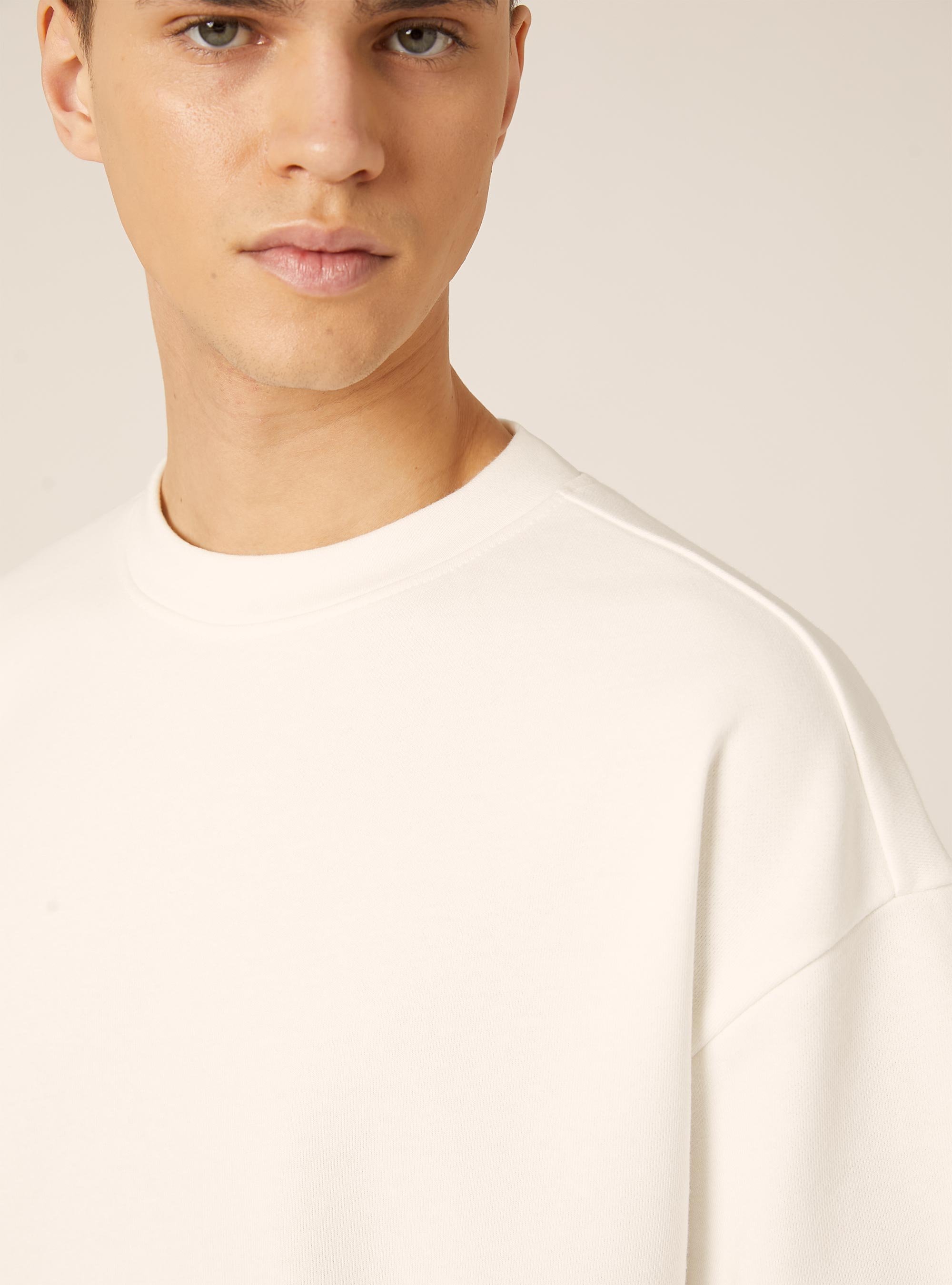 Oversized sweatshirt T-shirt, WH2 WHITE