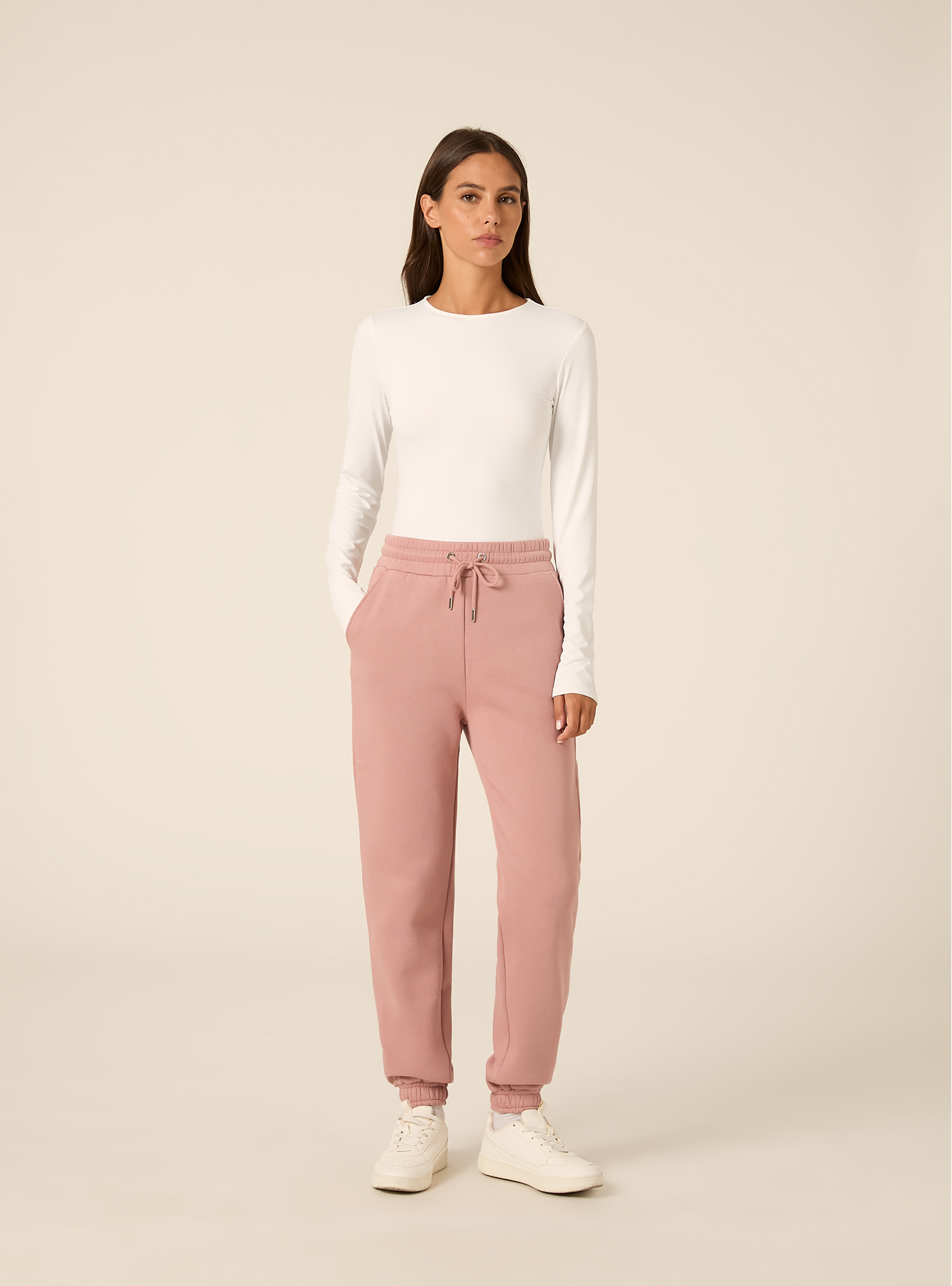 Jogger basic tinta unita, PK2 PINK MEDIUM