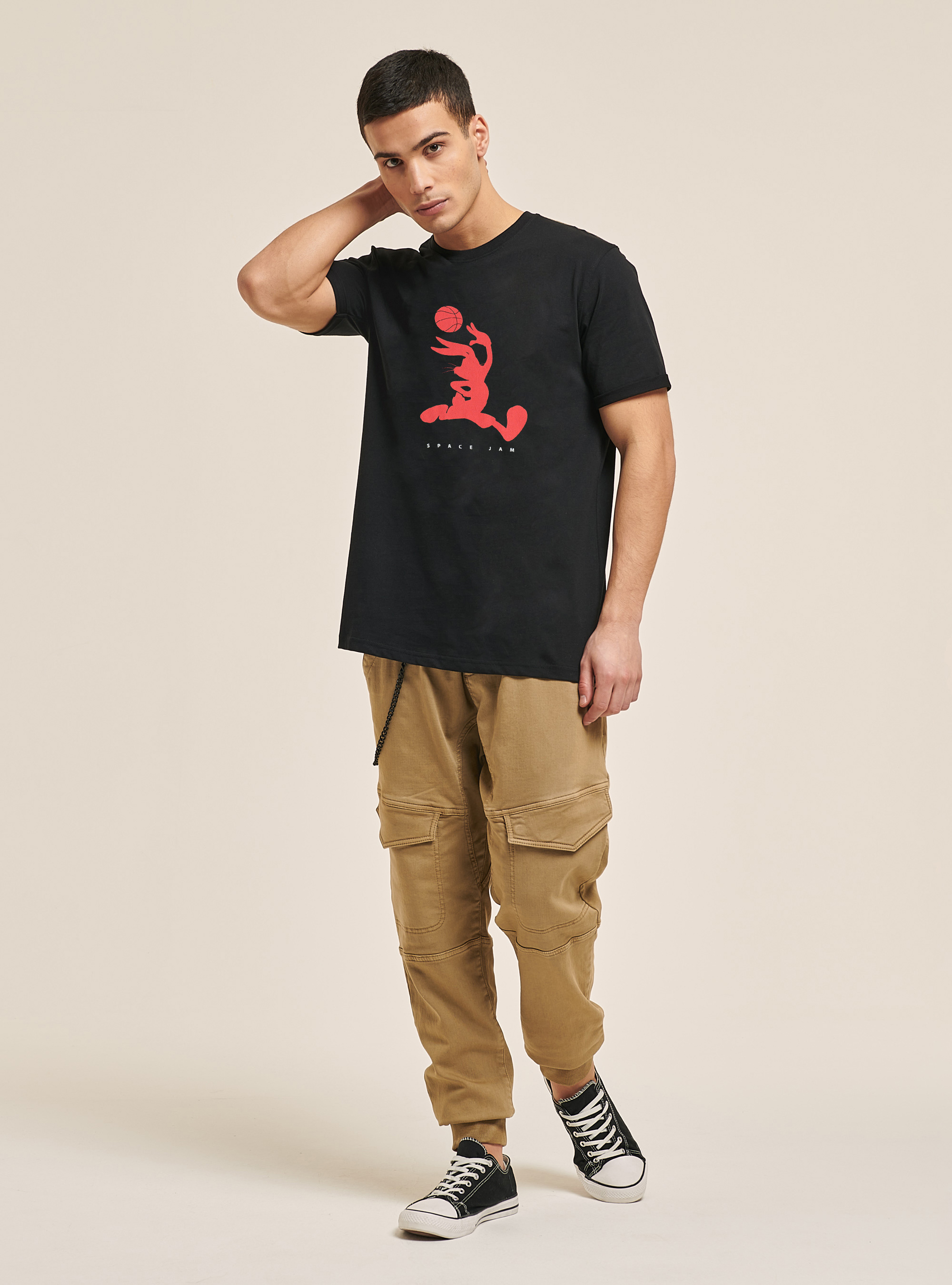 T-shirt Space Jam pour Alcott, C101 BLACK