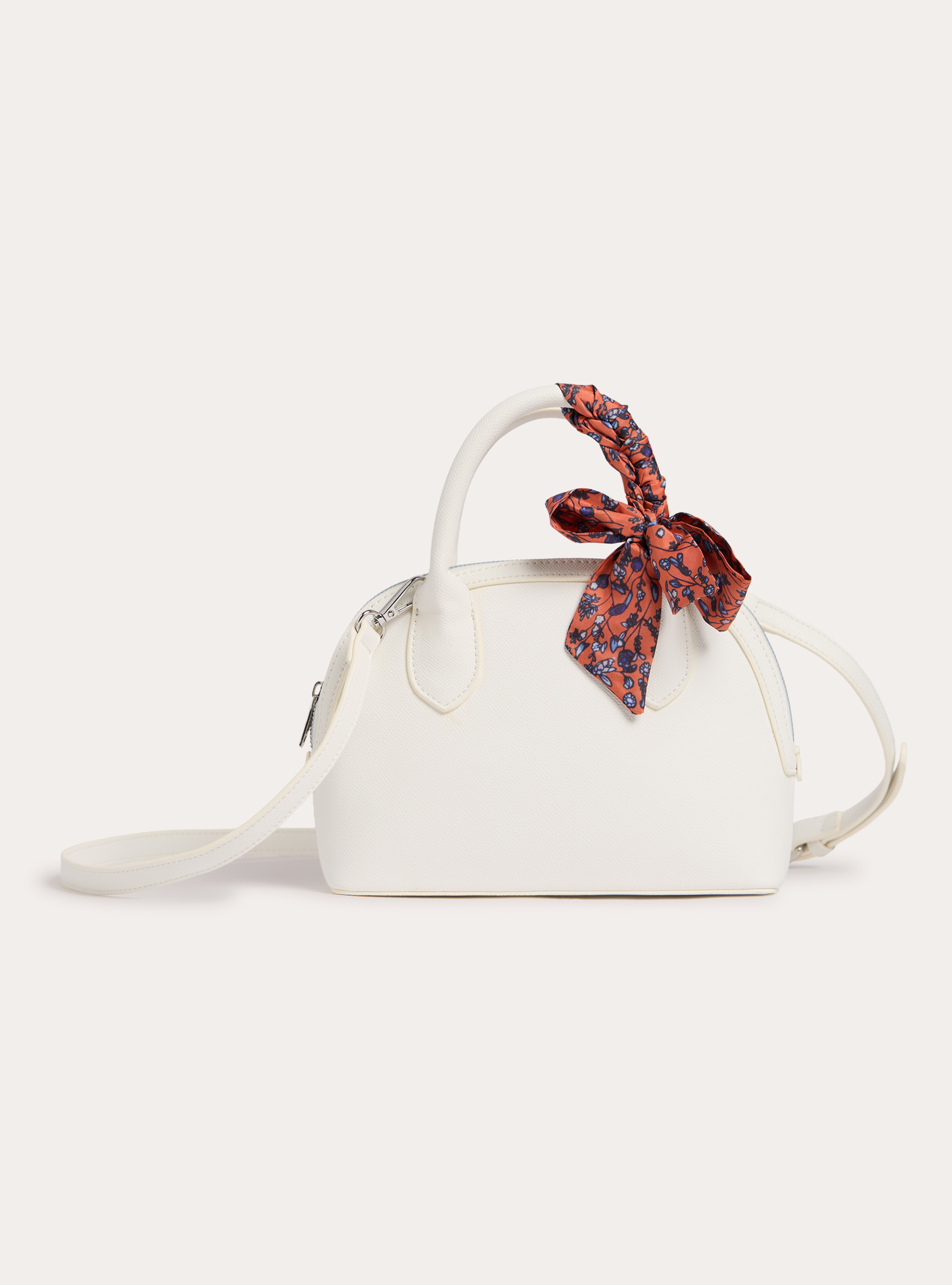 Sacs effet cuir avec foulard, CR3 CREAM LIGHT