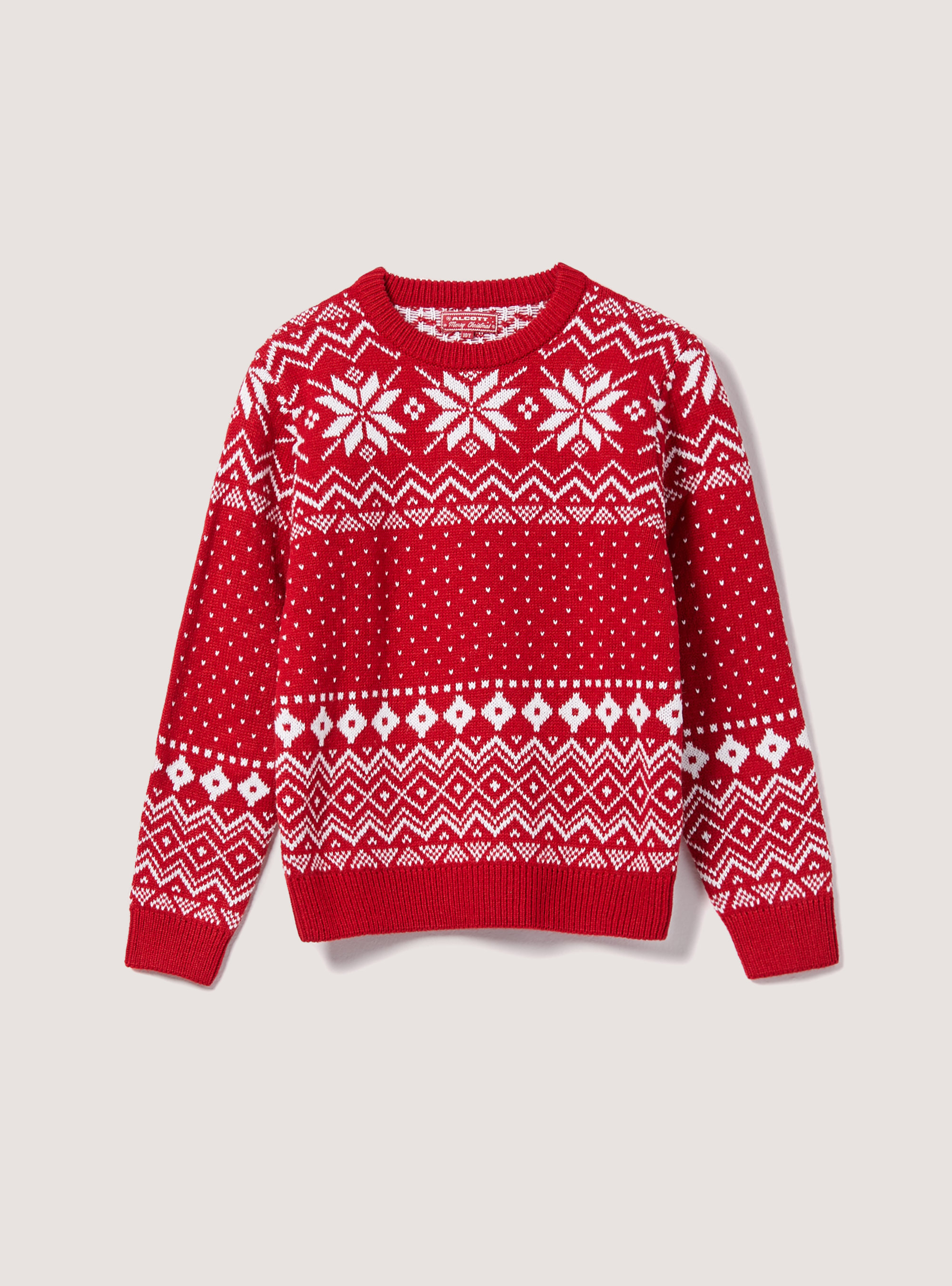 Christmas Family Collection Mini Me Pullover, RD2 RED MEDIUM