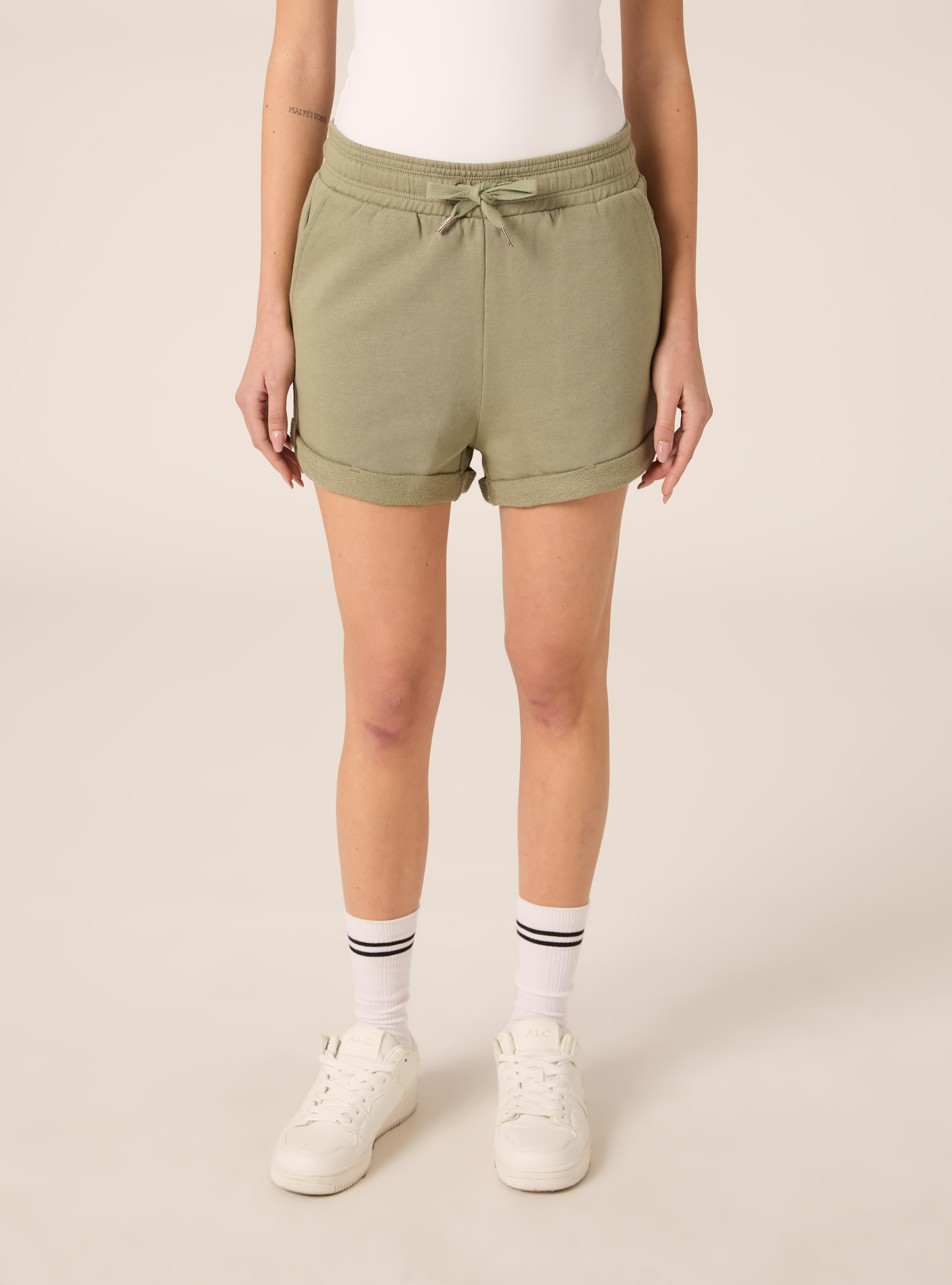 Shorts basic in felpa, KY2 KAKY MEDIUM