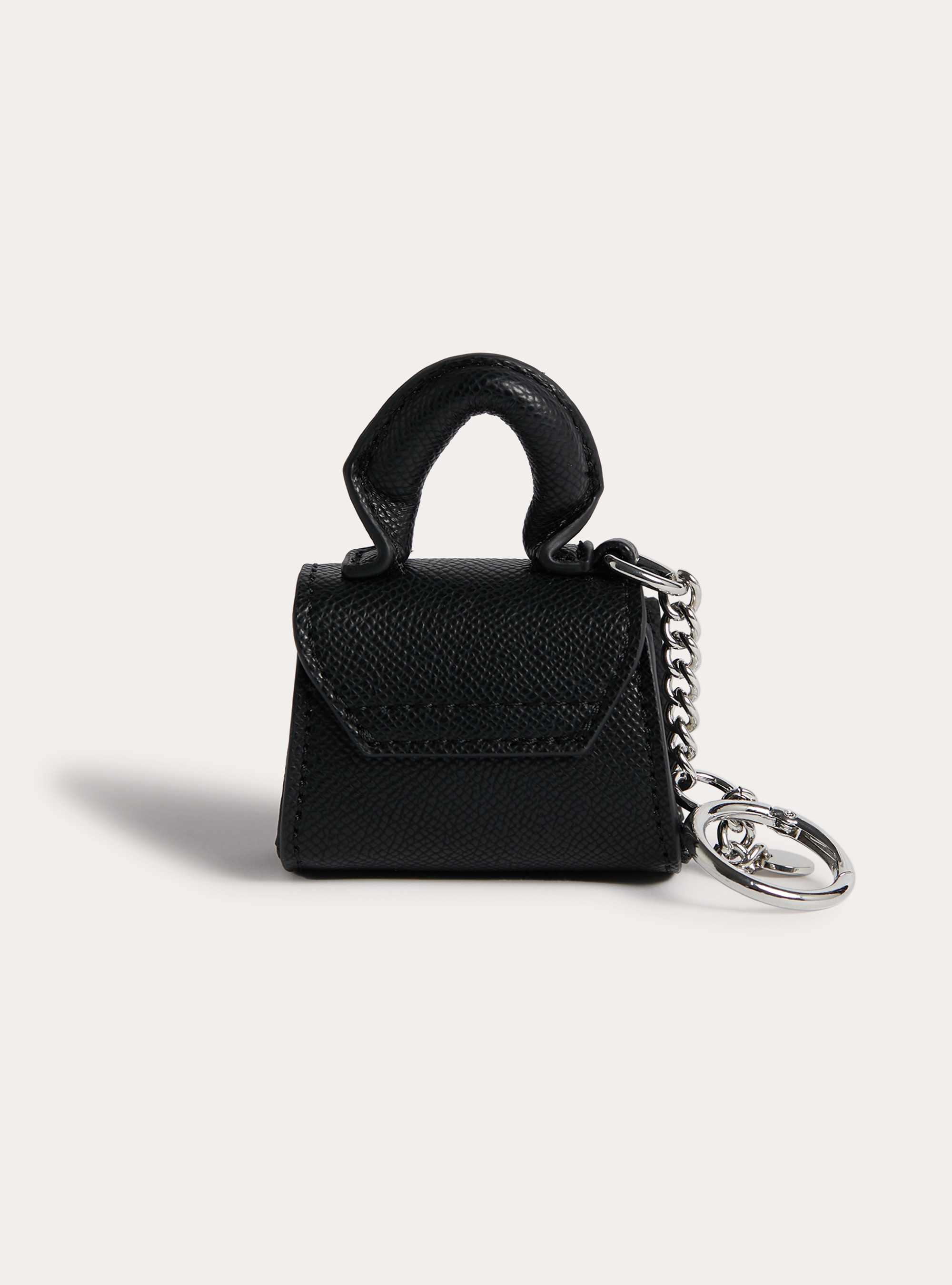 Portachiavi a forma di mini borsa, BK1 BLACK