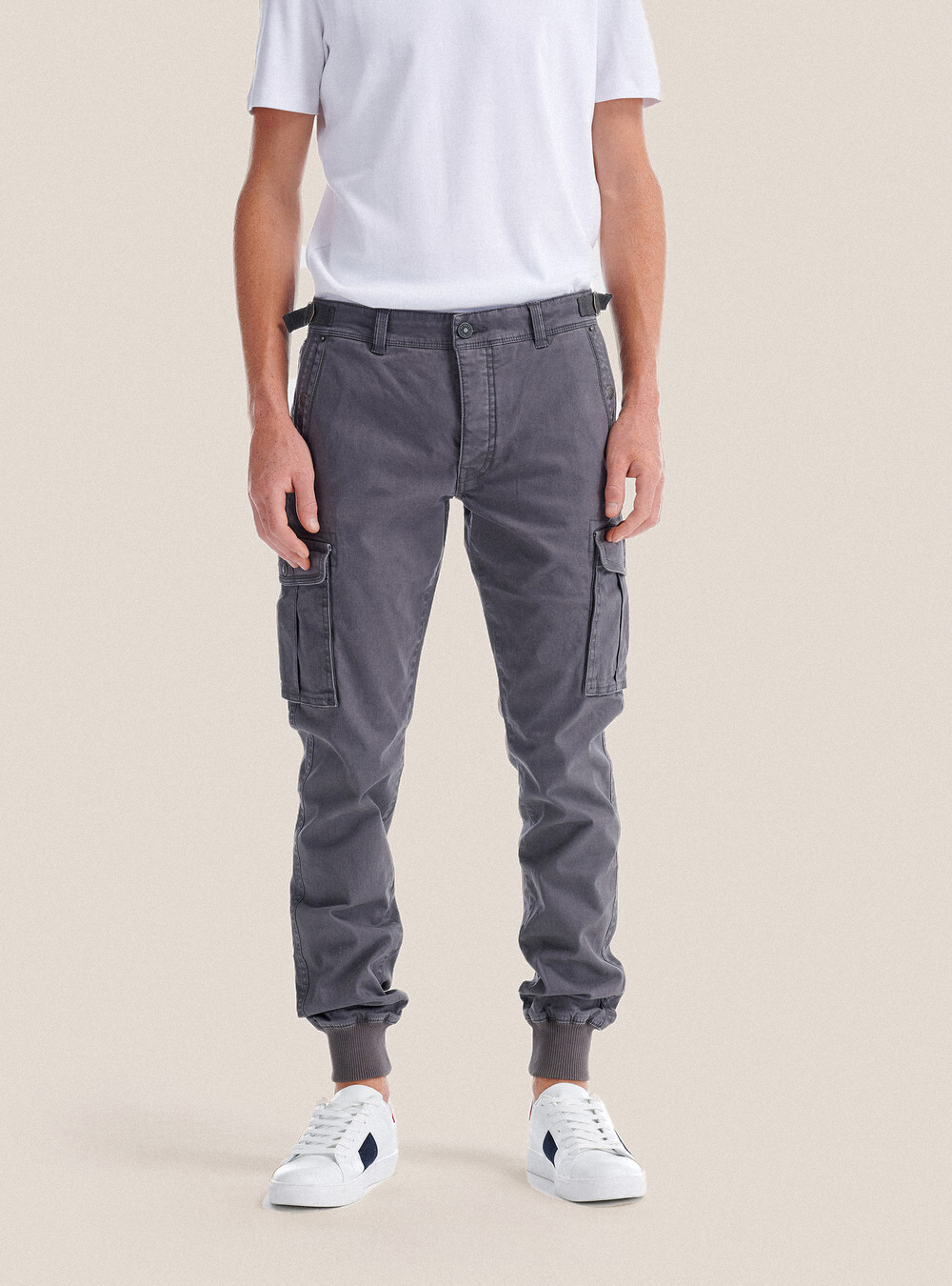 Pantalones militares con elástico, C116 GREY