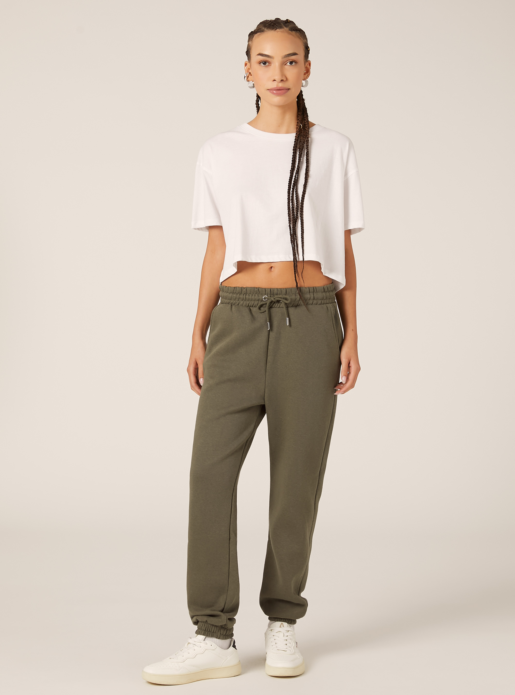 Sweatshirt jogger pants, KY2 KAKY MEDIUM