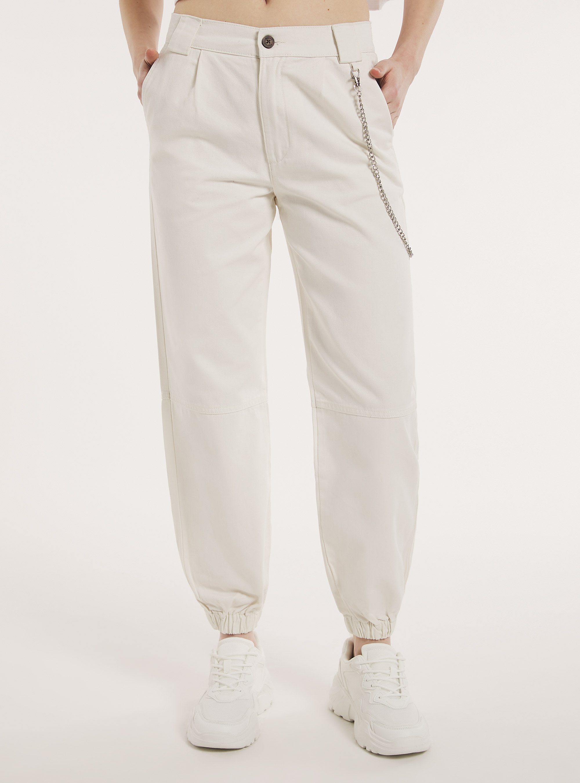 Jogginghose mit Kette, WH2 WHITE