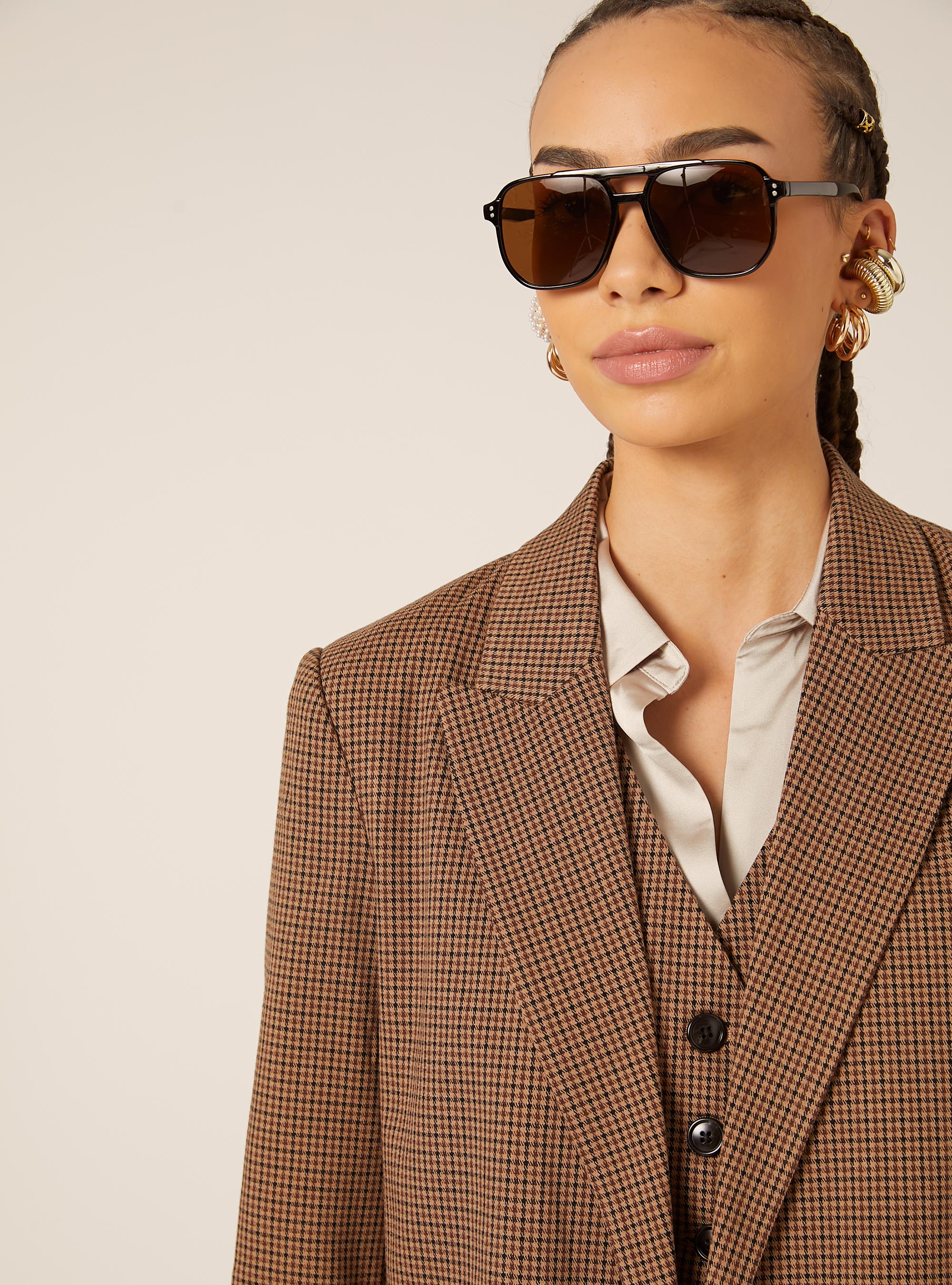 Patterned blazer, BG1 BEIGE DARK