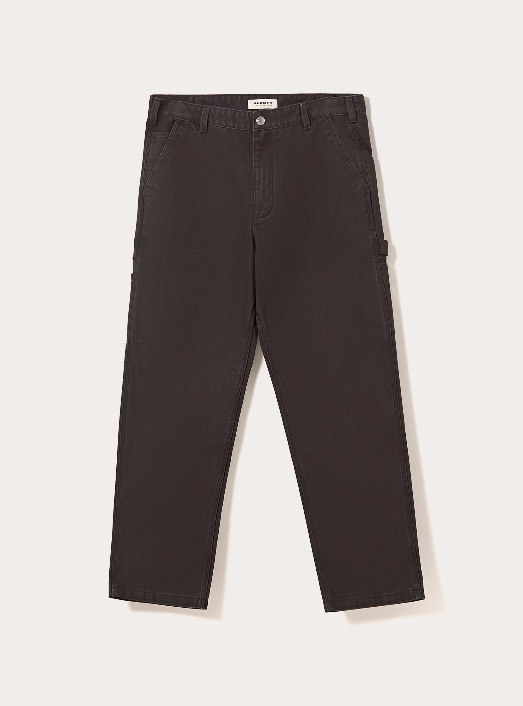 Carpenter canvas pants, BK1 BLACK