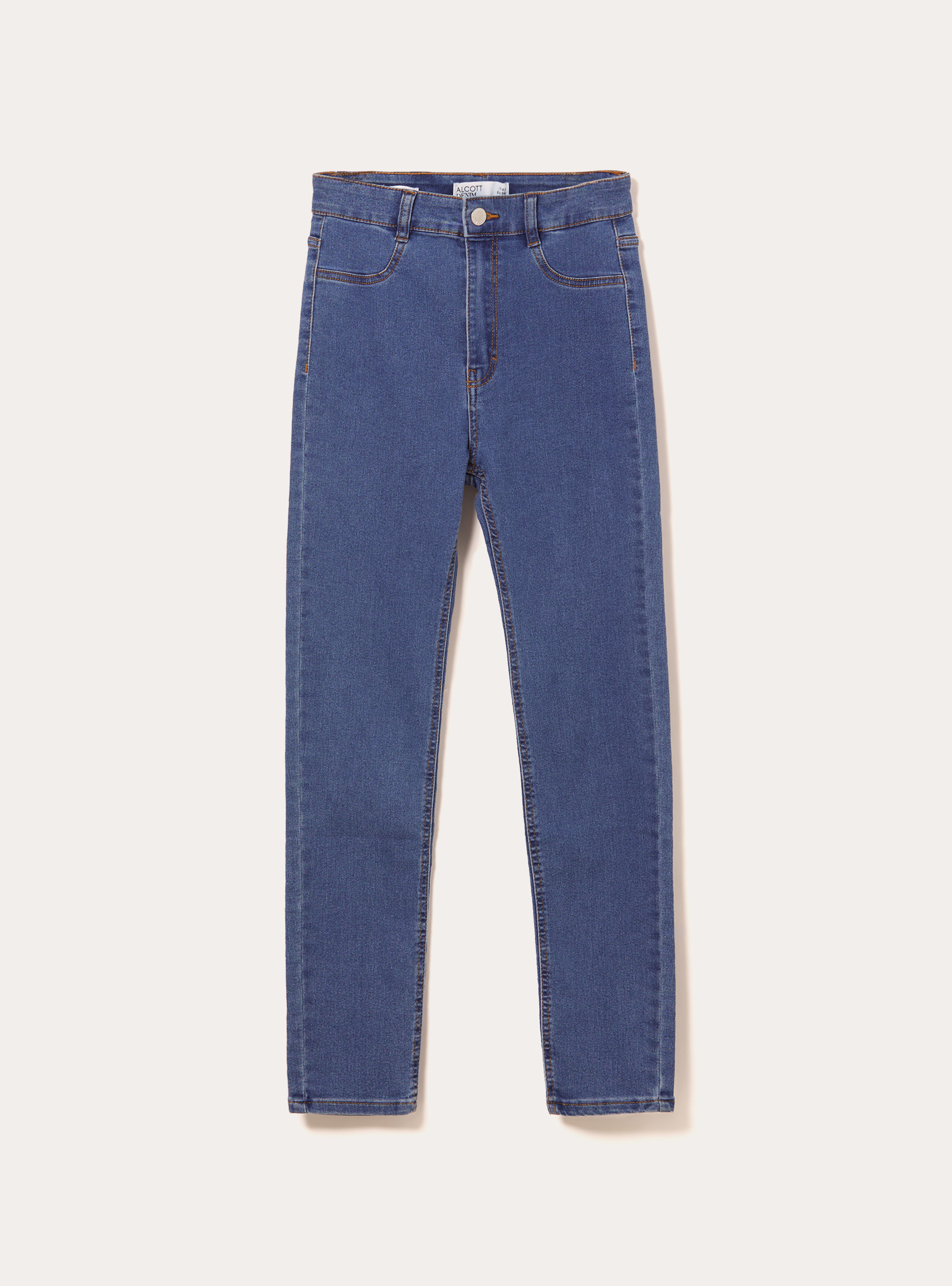 Stretch denim skinny jeans, BLUE