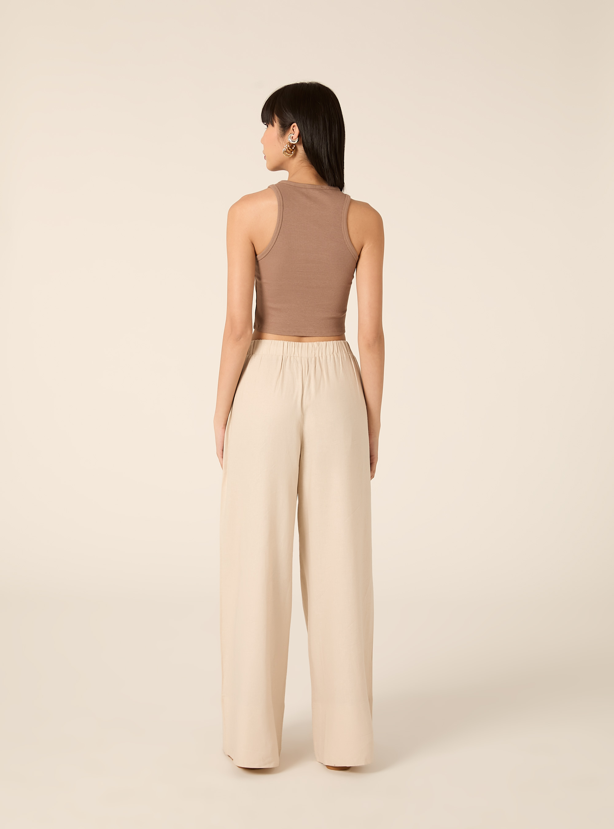 Canotta basic in cannete', BR3 BROWN LIGHT