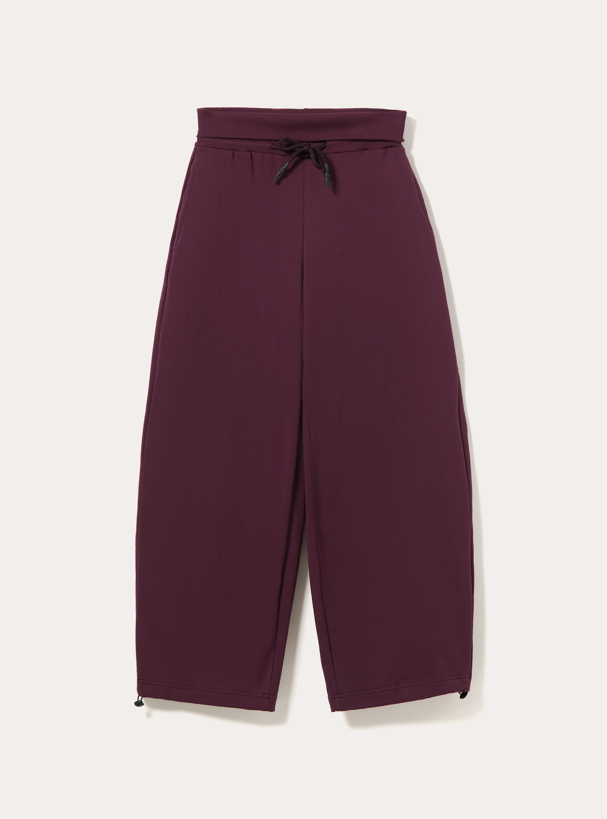Pantaloni Jogger barrel fit con fascia risvoltata, VI1 VIOLET DARK