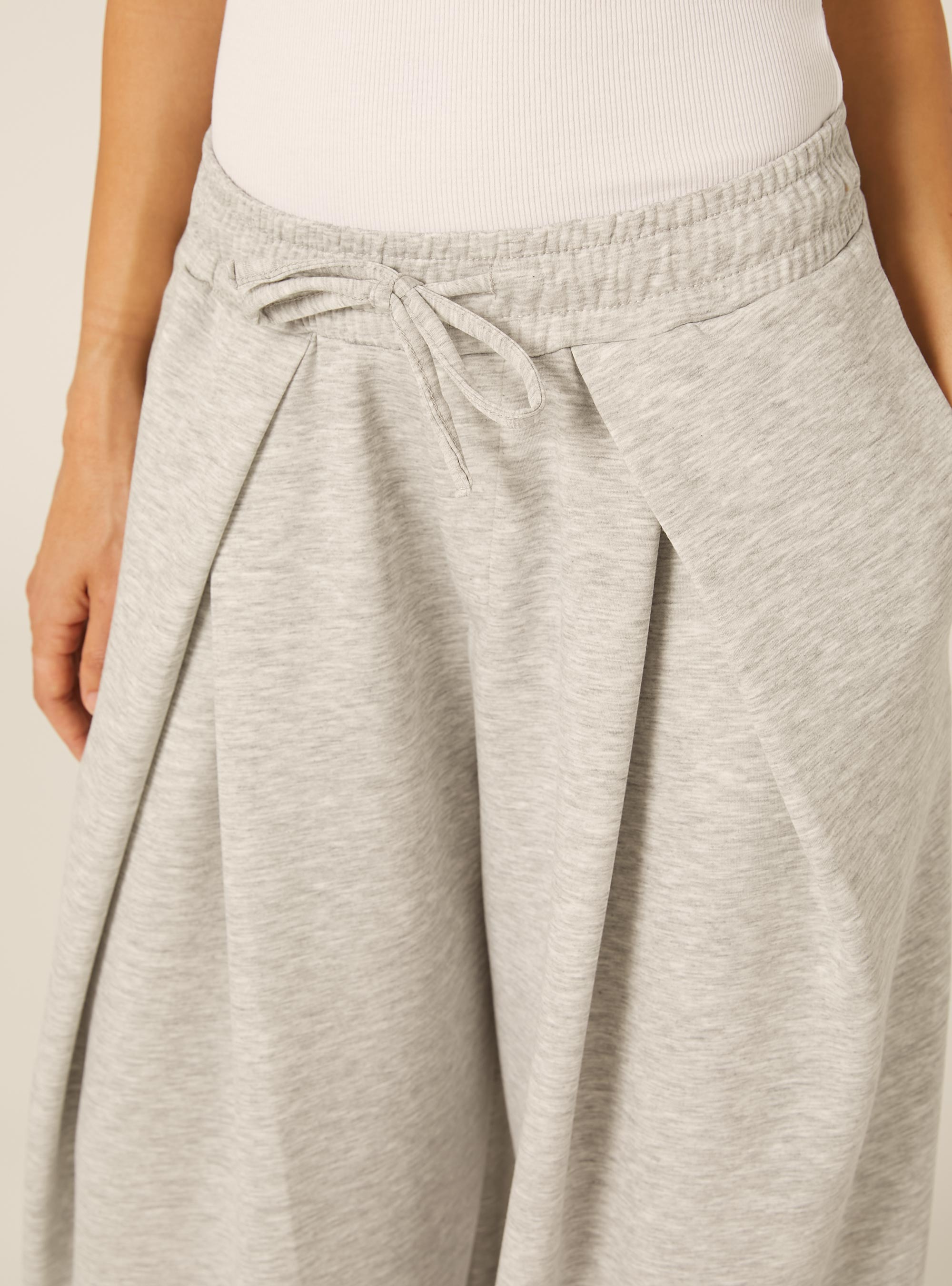 Pantaloni in scuba barrel fit, MGY2 GREY MEL MEDIUM