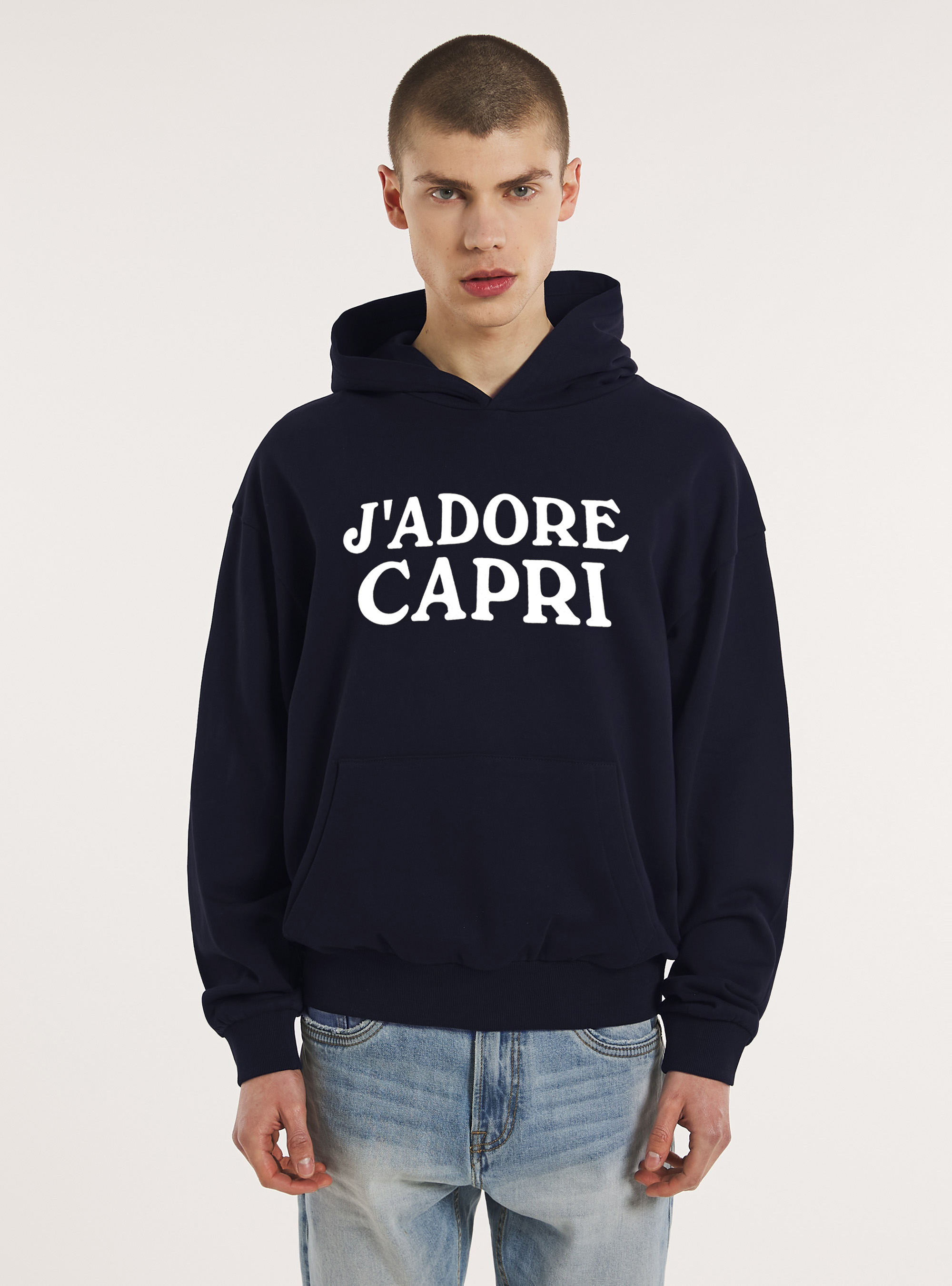 Sweatshirt in Boxy-Passform Capri Capsule Genderless, NA1 NAVY DARK