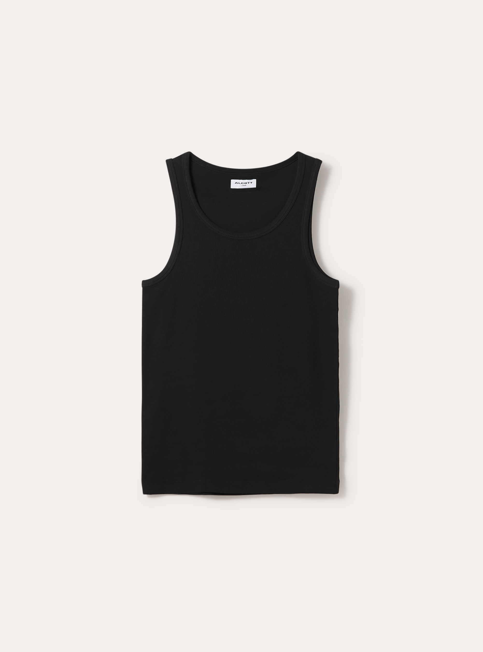 Camiseta de Tirantes B&aacute;sica Slim Fit de Canal&eacute;, BK1 BLACK