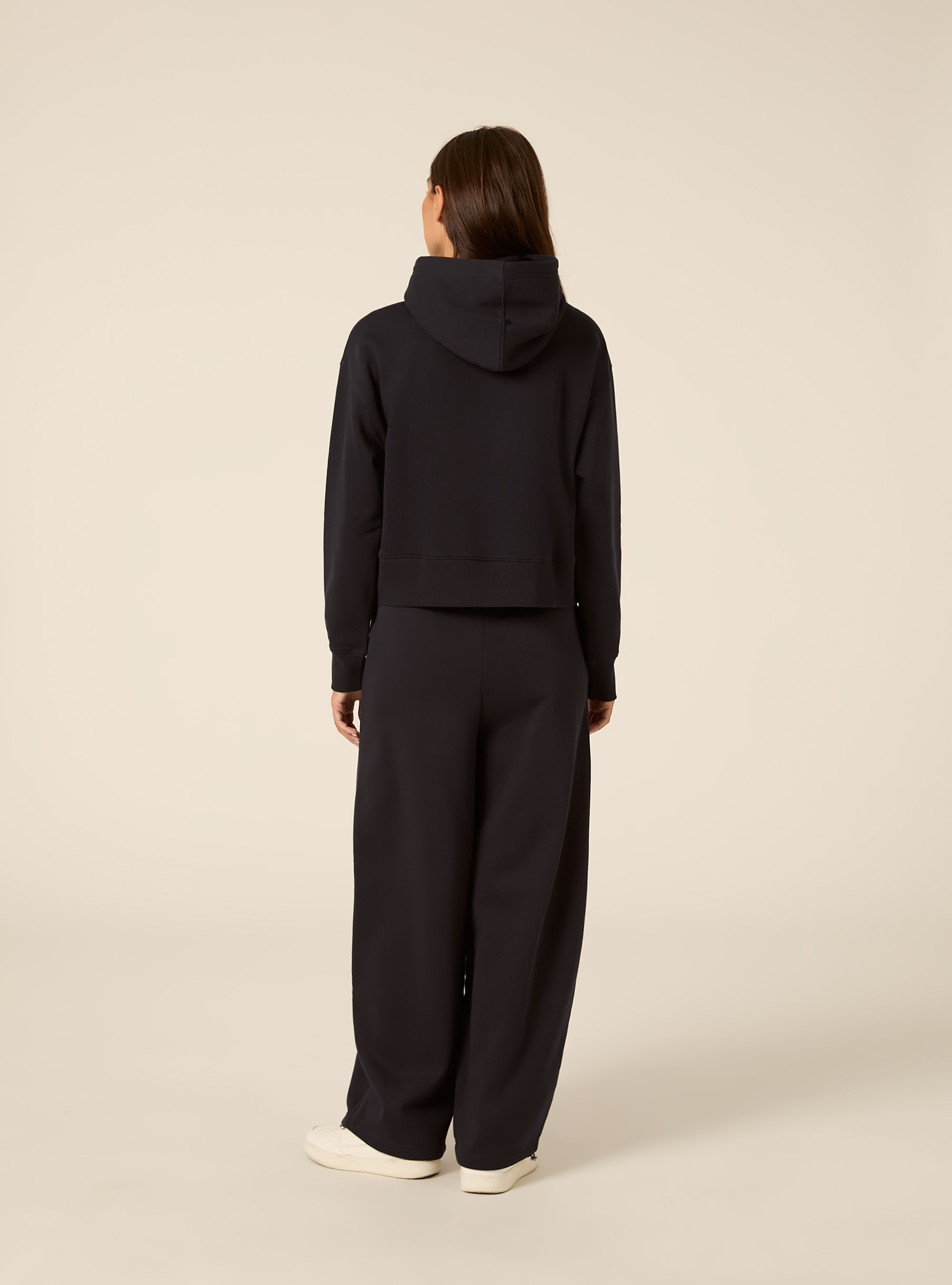Felpa boxy con cappuccio, NA1 NAVY DARK