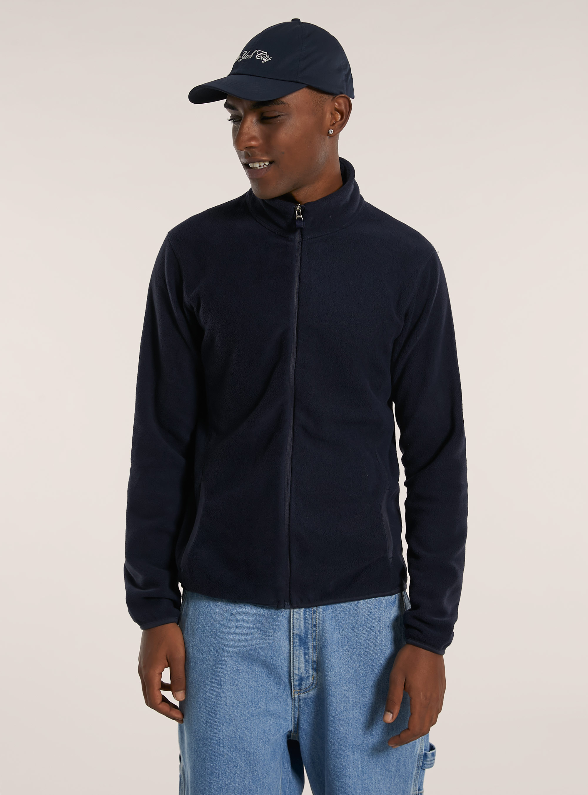 Cardigan polar fleece, NA1 NAVY DARK