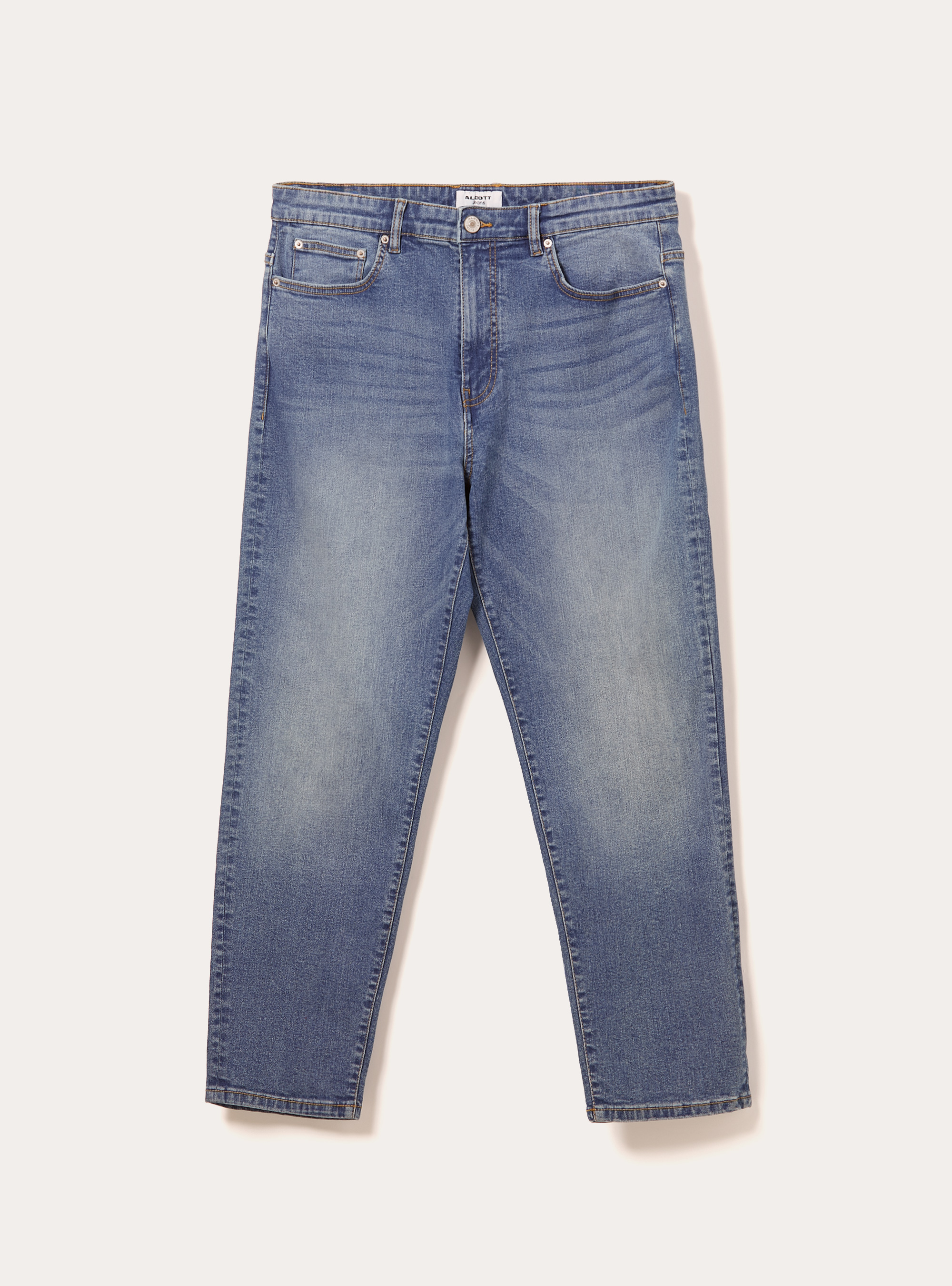 Jeans coupe décontractée, D004 MEDIUM LIGHT BLUE